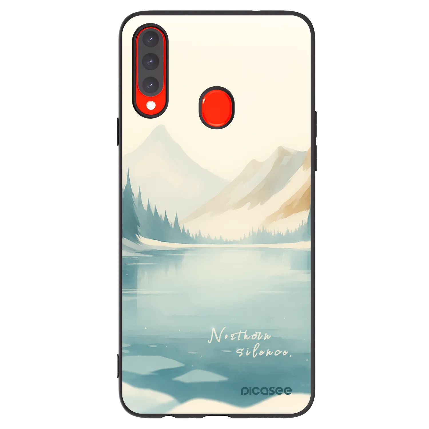 Picasee silikonový černý obal pro Samsung Galaxy A20s - NOTHERN SILENCE