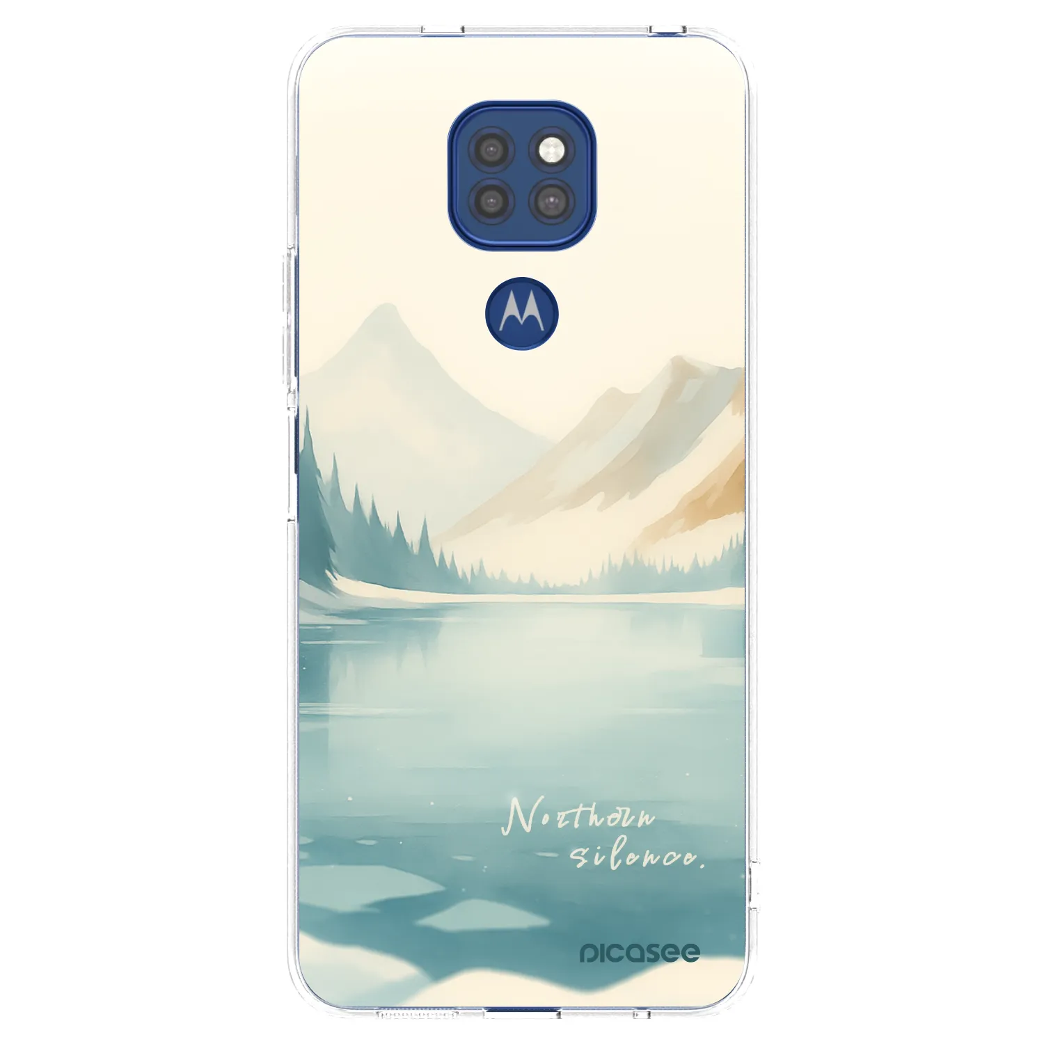 Picasee silikonový průhledný obal pro Motorola Moto G9 Play - NOTHERN SILENCE