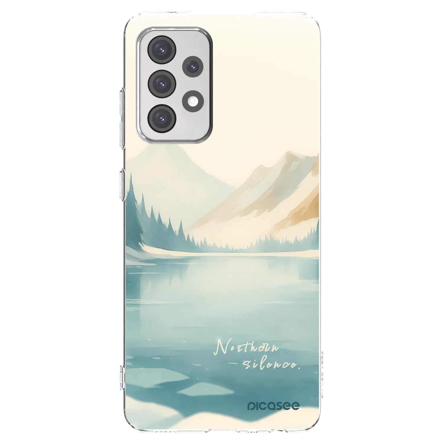 Picasee silikonový průhledný obal pro Samsung Galaxy A52 5G A525F - NOTHERN SILENCE