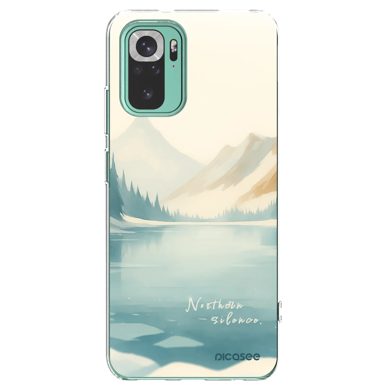 Picasee silikonový průhledný obal pro Xiaomi Redmi Note 10 Pro - NOTHERN SILENCE