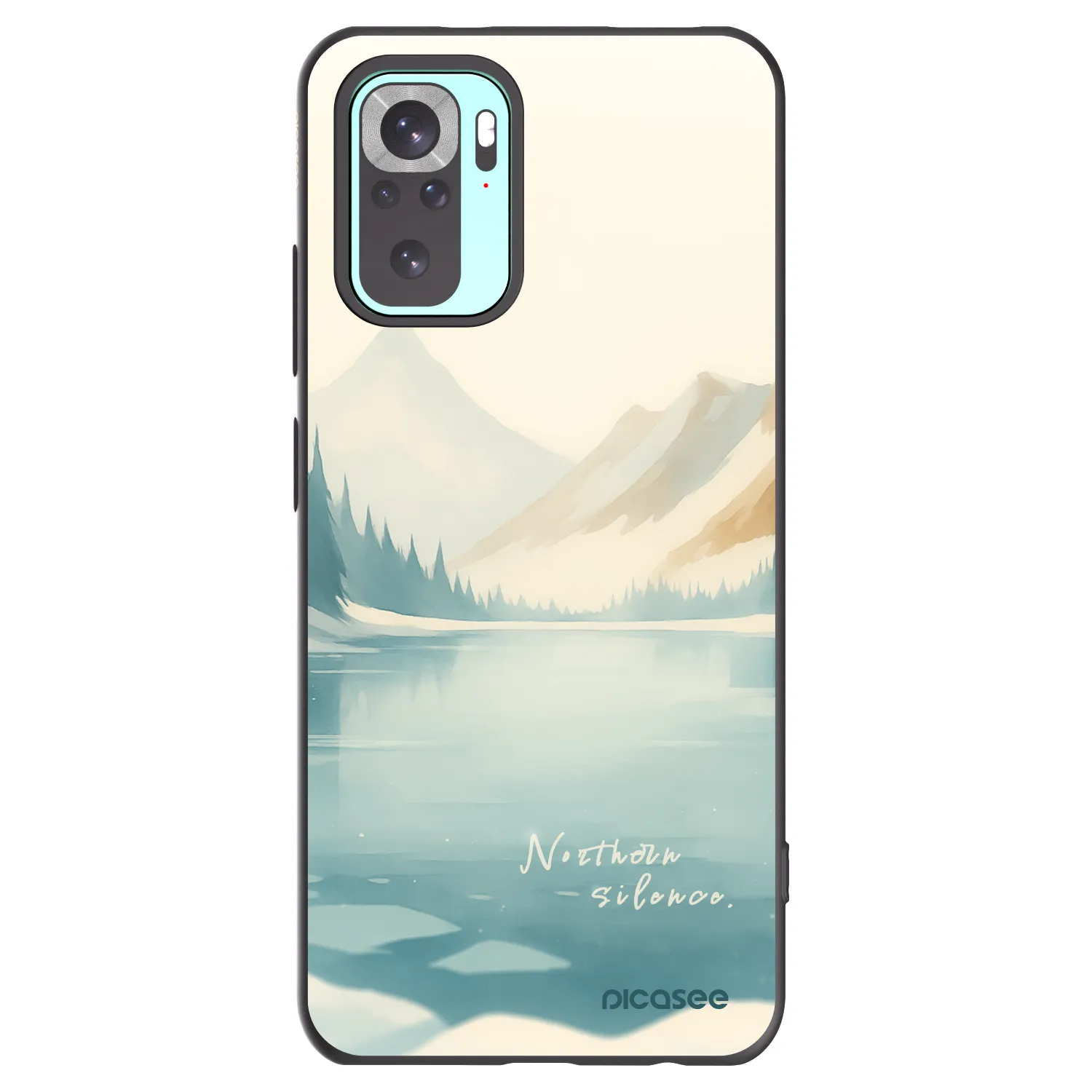 Picasee silikonový černý obal pro Xiaomi Redmi Note 10 Pro - NOTHERN SILENCE