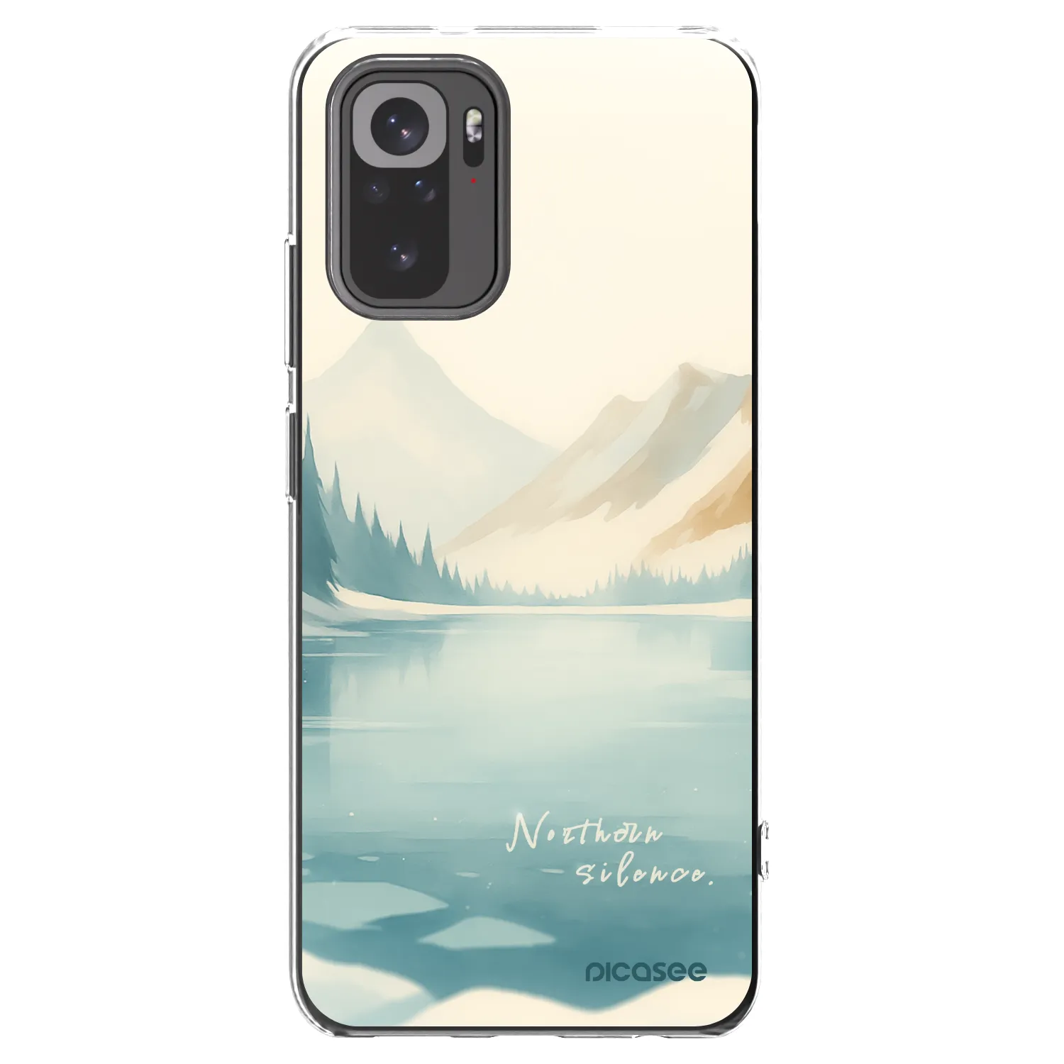 Picasee silikonový průhledný obal pro Xiaomi Redmi Note 10S - NOTHERN SILENCE