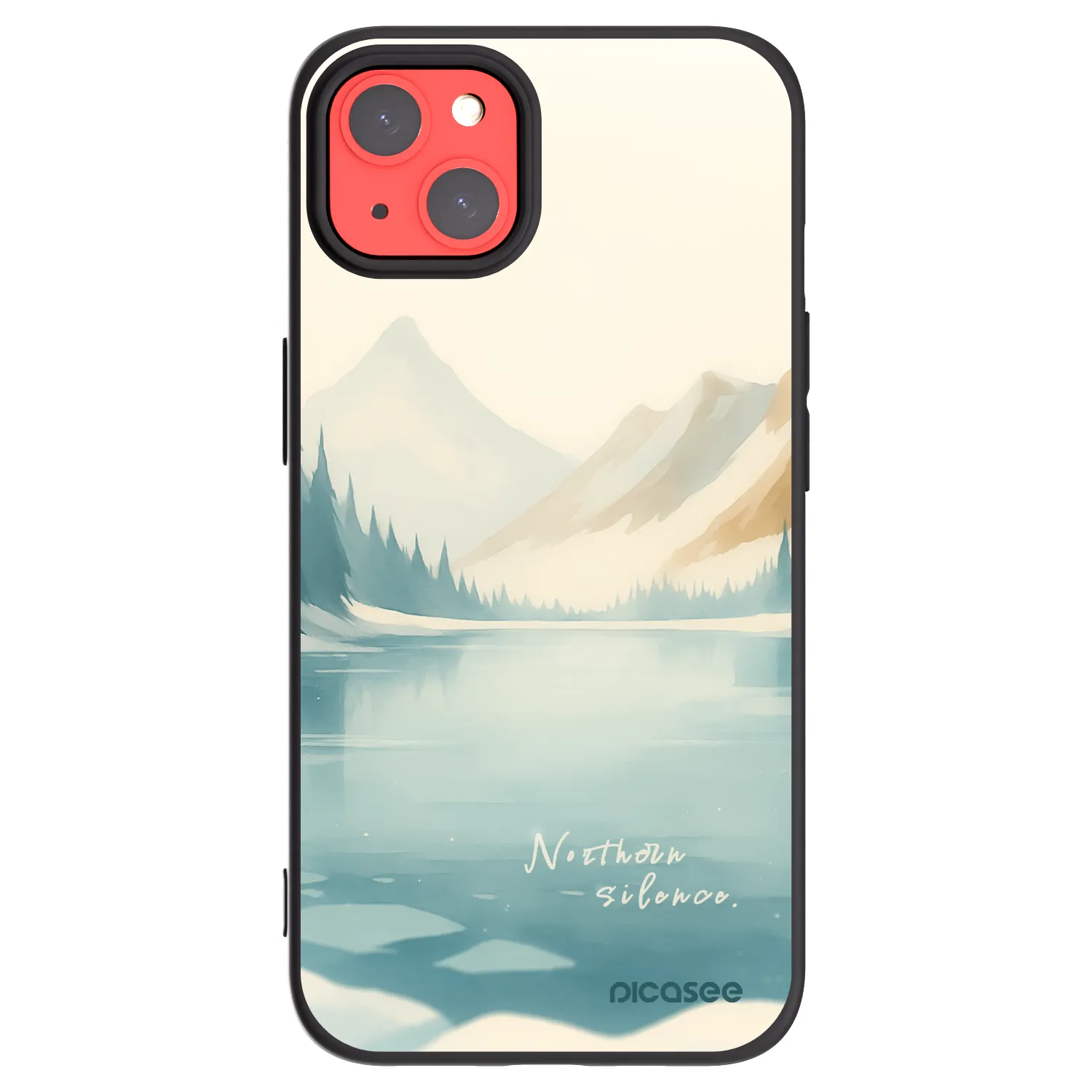 Picasee silikonový černý obal pro Apple iPhone 13 - NOTHERN SILENCE