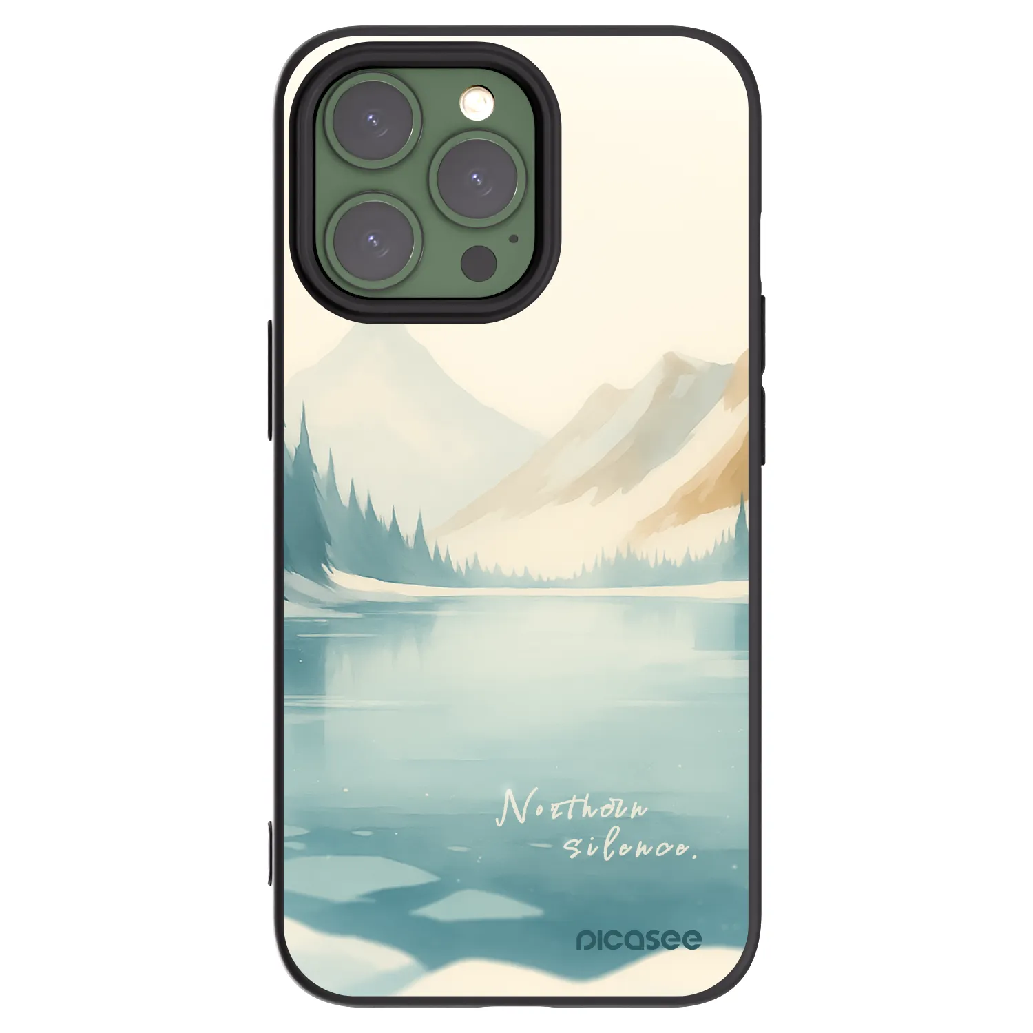 Picasee silikonový černý obal pro Apple iPhone 13 Pro - NOTHERN SILENCE