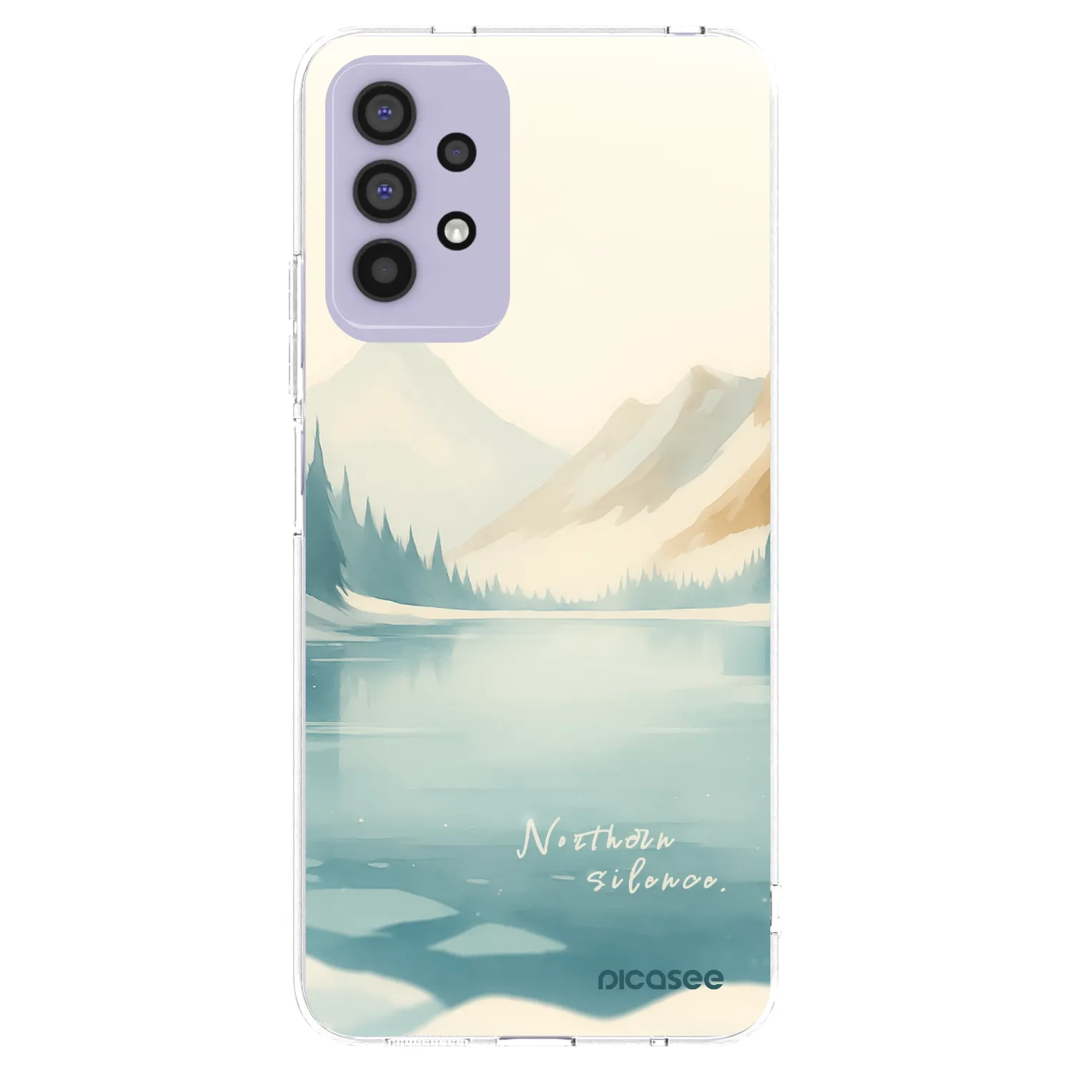Picasee silikonový průhledný obal pro Samsung Galaxy A32 4G SM-A325F - NOTHERN SILENCE