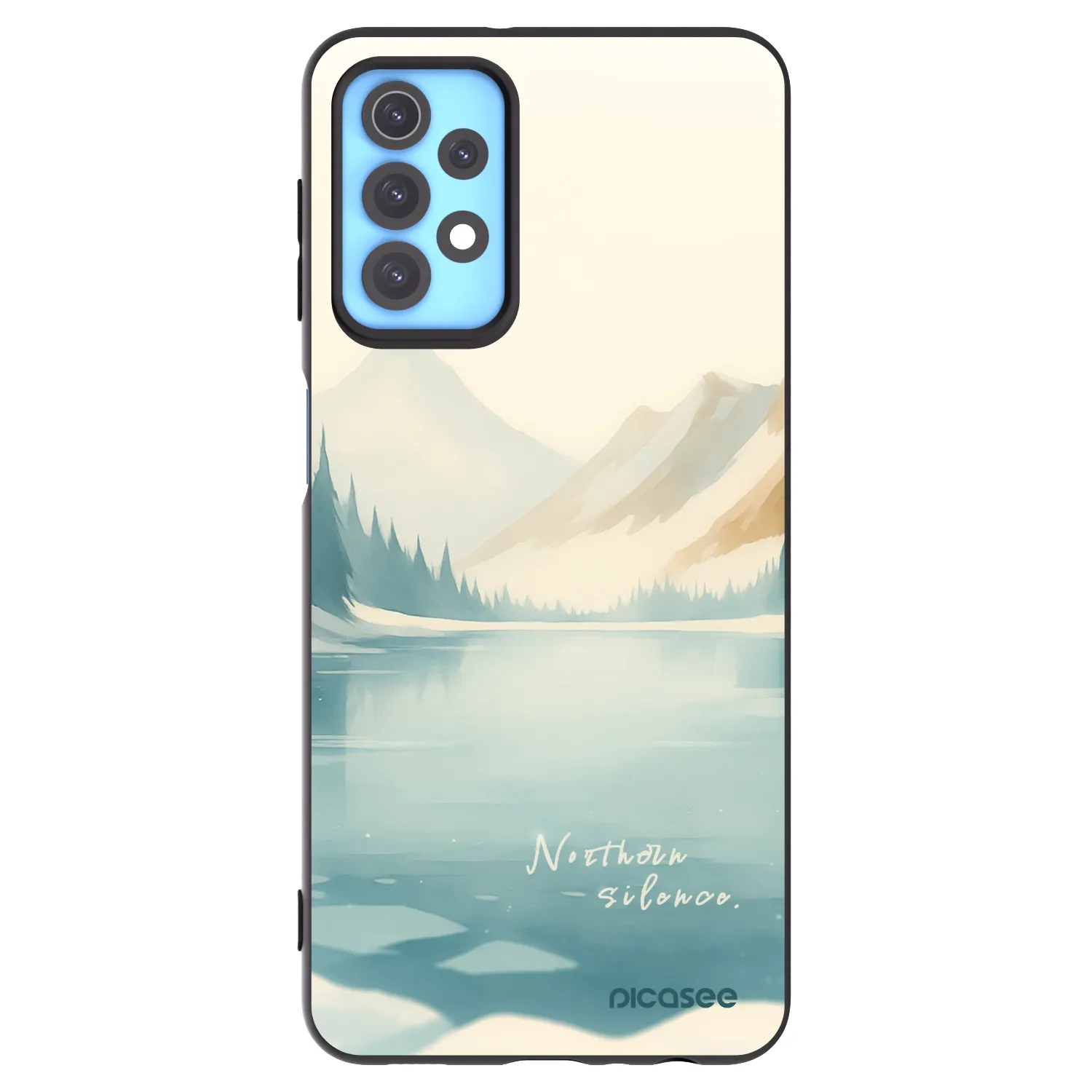 Picasee silikonový černý obal pro Samsung Galaxy A32 4G SM-A325F - NOTHERN SILENCE