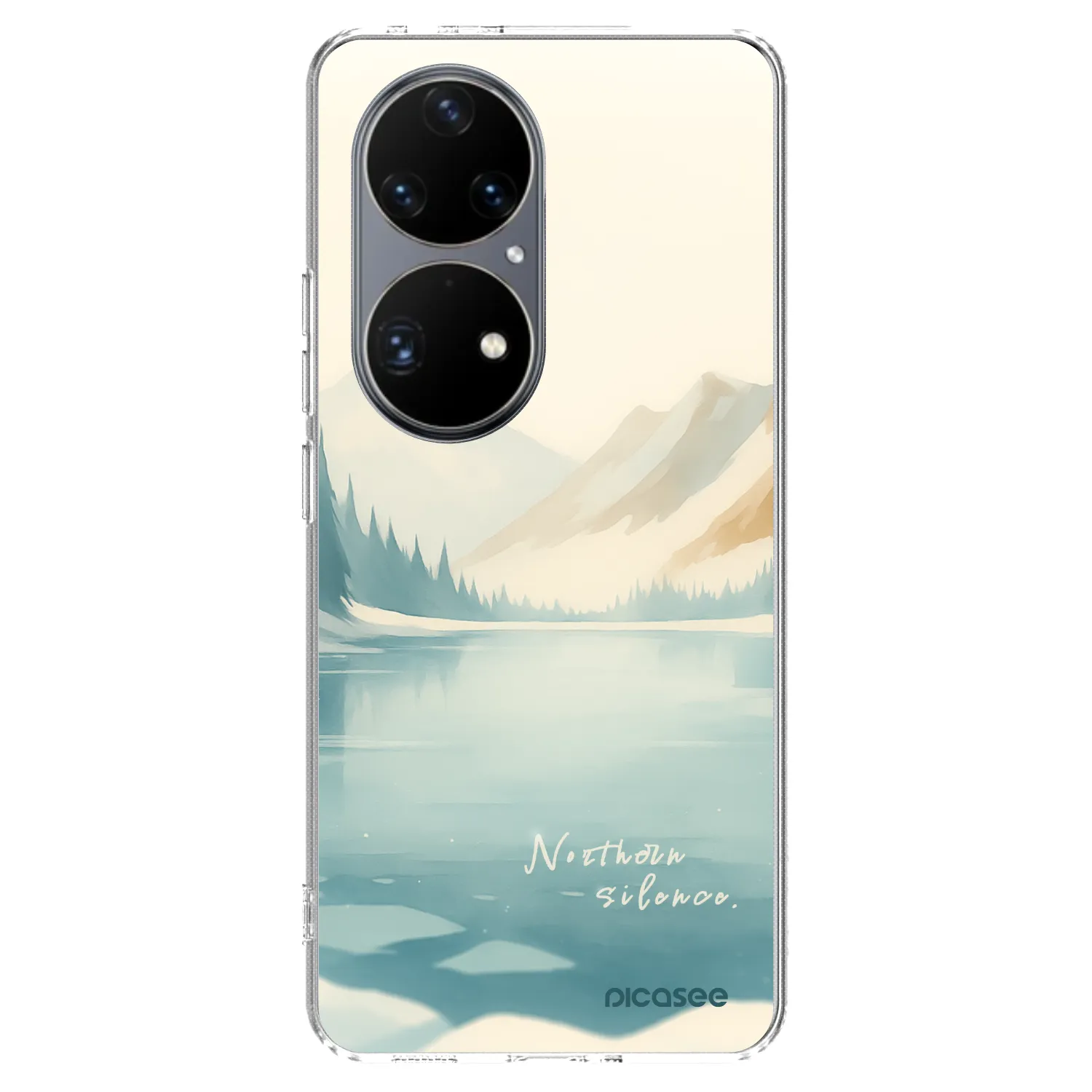 Picasee silikonový průhledný obal pro Huawei P50 - NOTHERN SILENCE