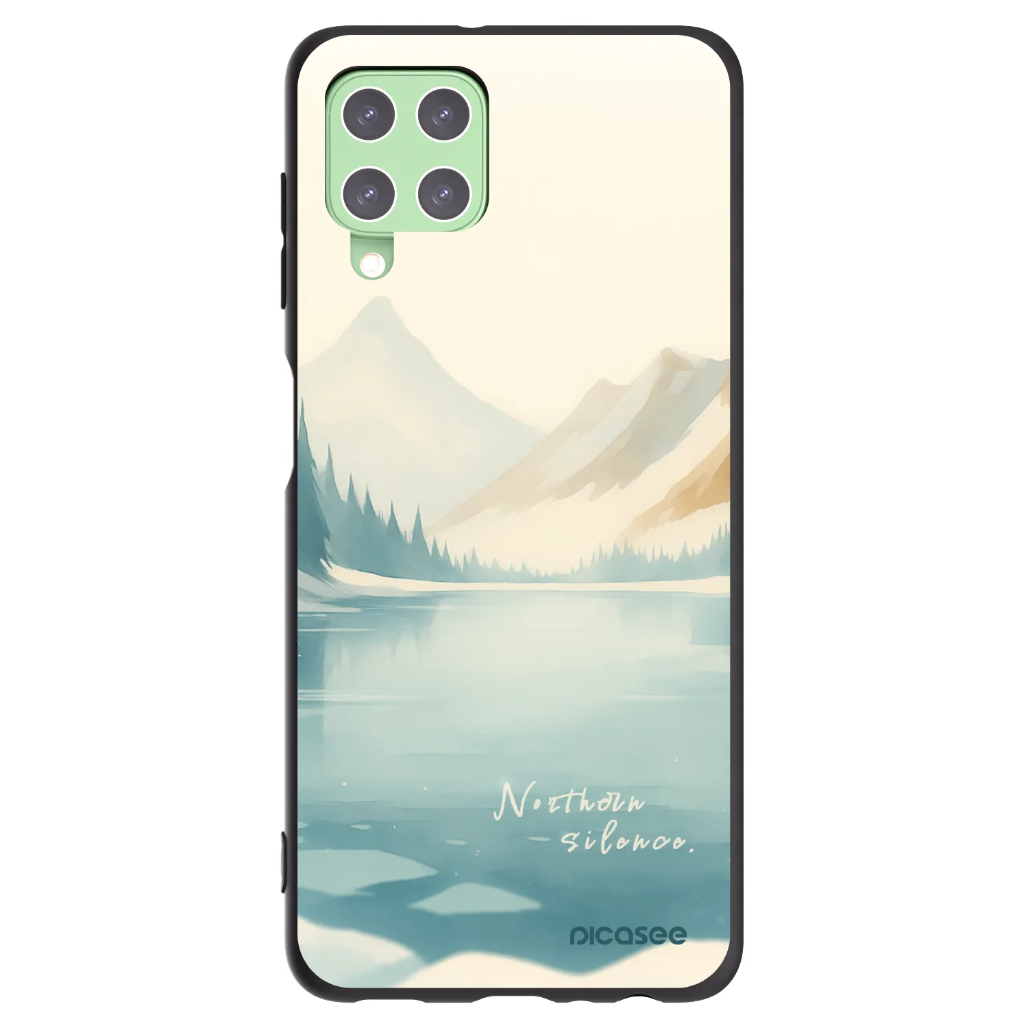 Picasee silikonový černý obal pro Samsung Galaxy A22 A225F 4G - NOTHERN SILENCE