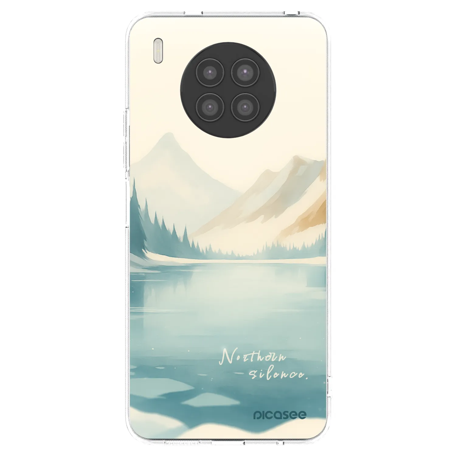 Picasee silikonový průhledný obal pro Huawei Nova 8i - NOTHERN SILENCE