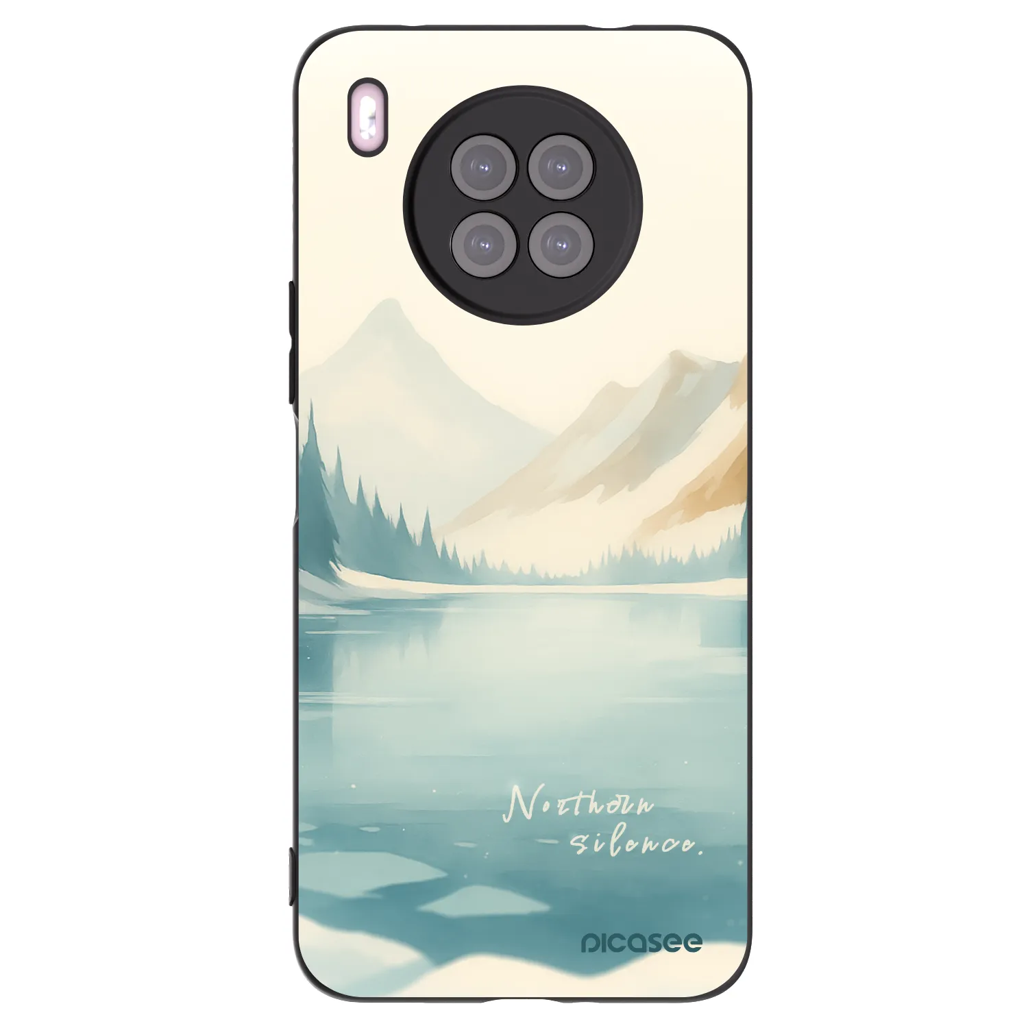 Picasee silikonový černý obal pro Huawei Nova 8i - NOTHERN SILENCE