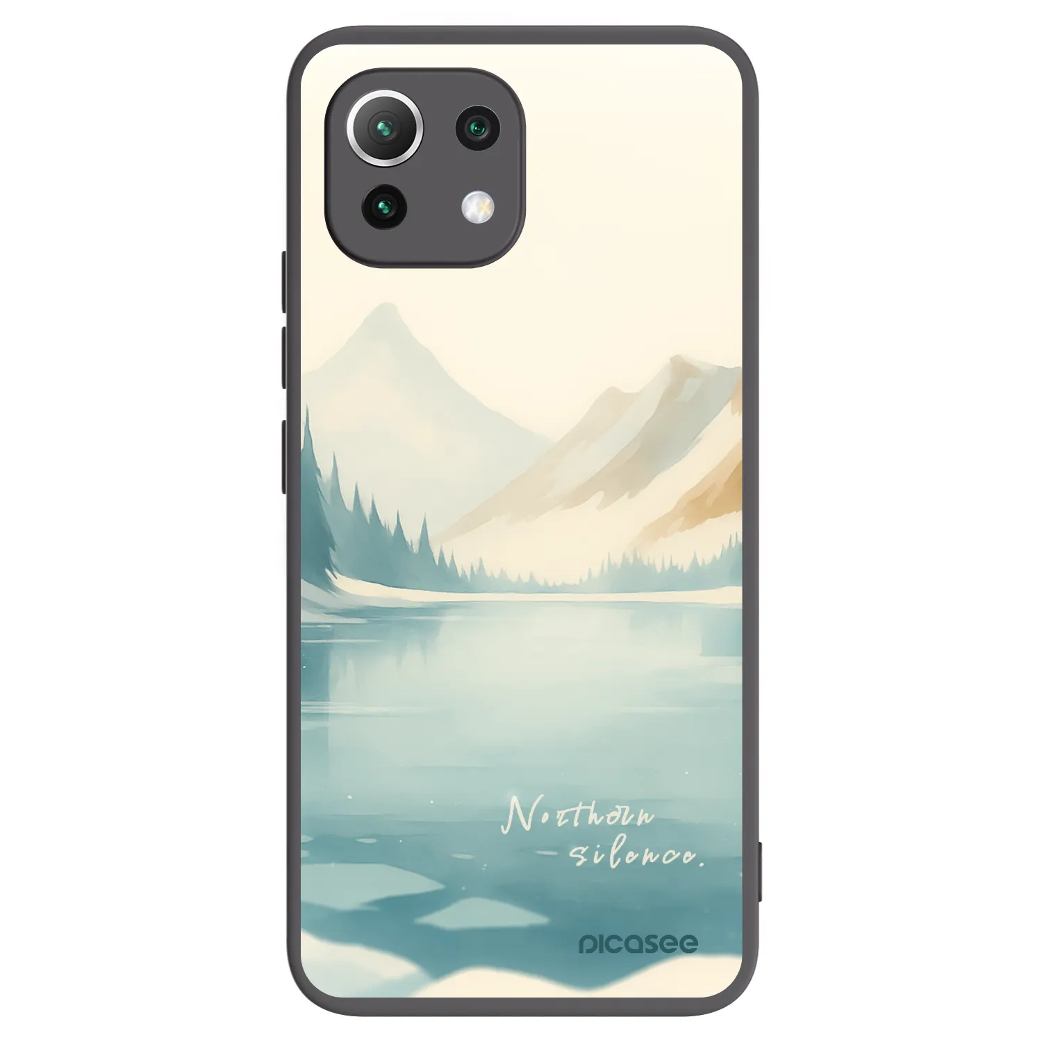 Picasee silikonový černý obal pro Xiaomi 11 Lite 5G NE - NOTHERN SILENCE