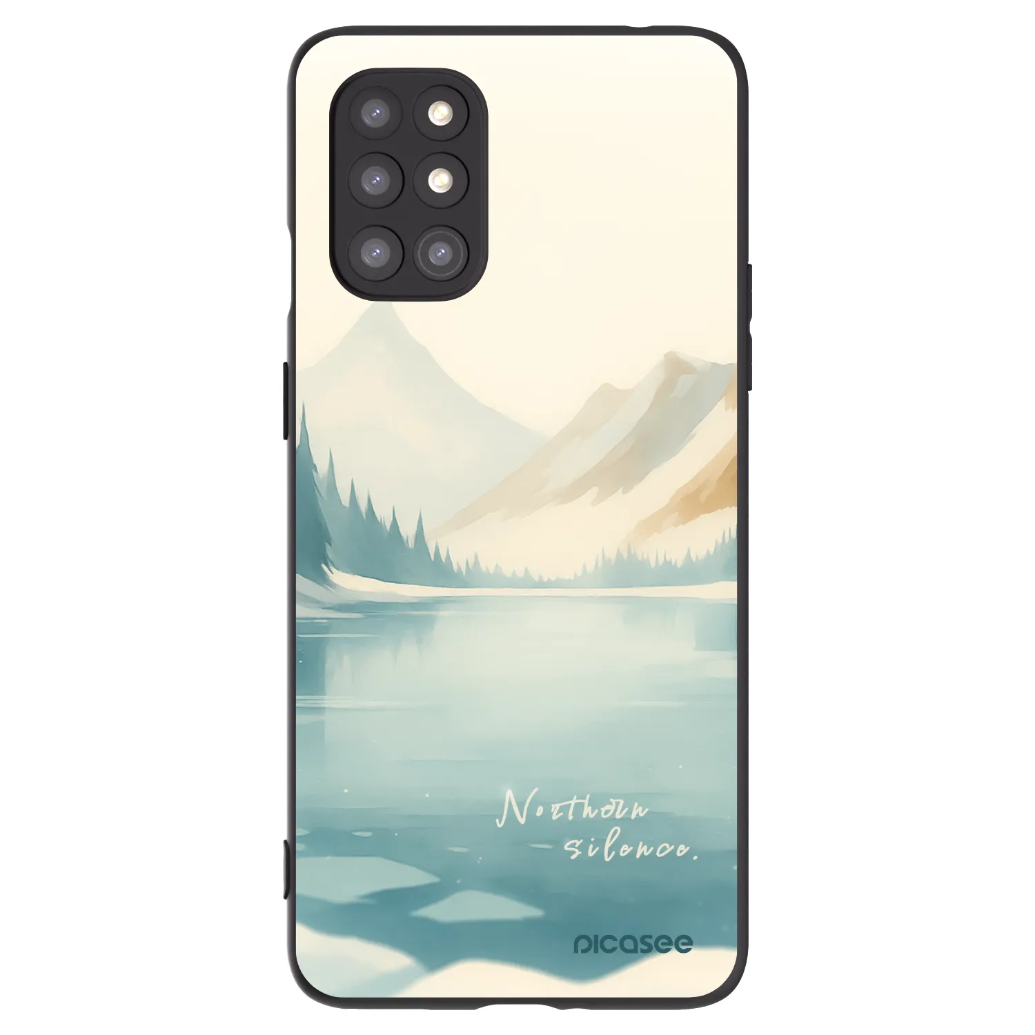 Picasee silikonový černý obal pro OnePlus 8T - NOTHERN SILENCE