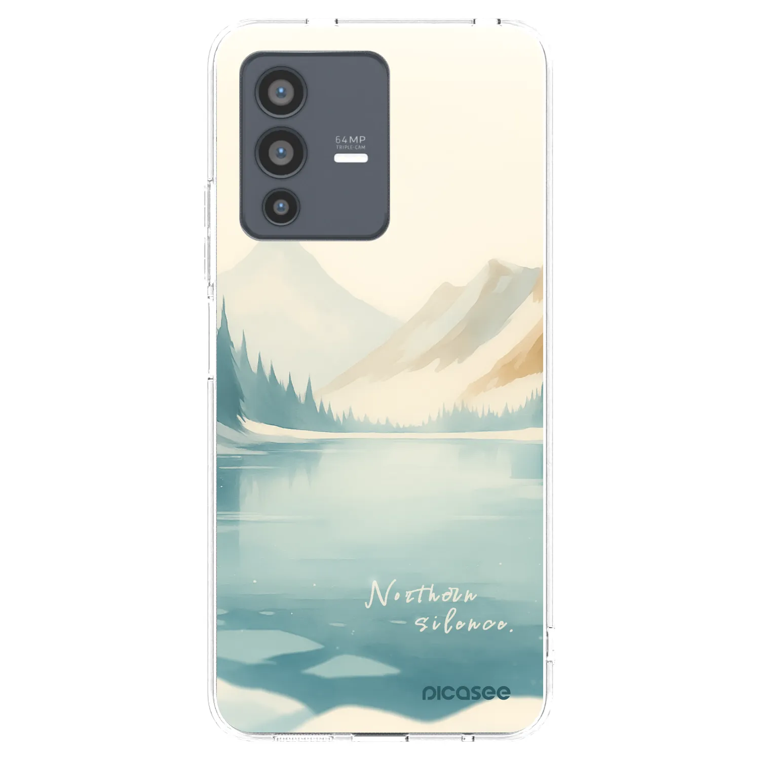 Picasee silikonový průhledný obal pro Vivo V23 5G - NOTHERN SILENCE