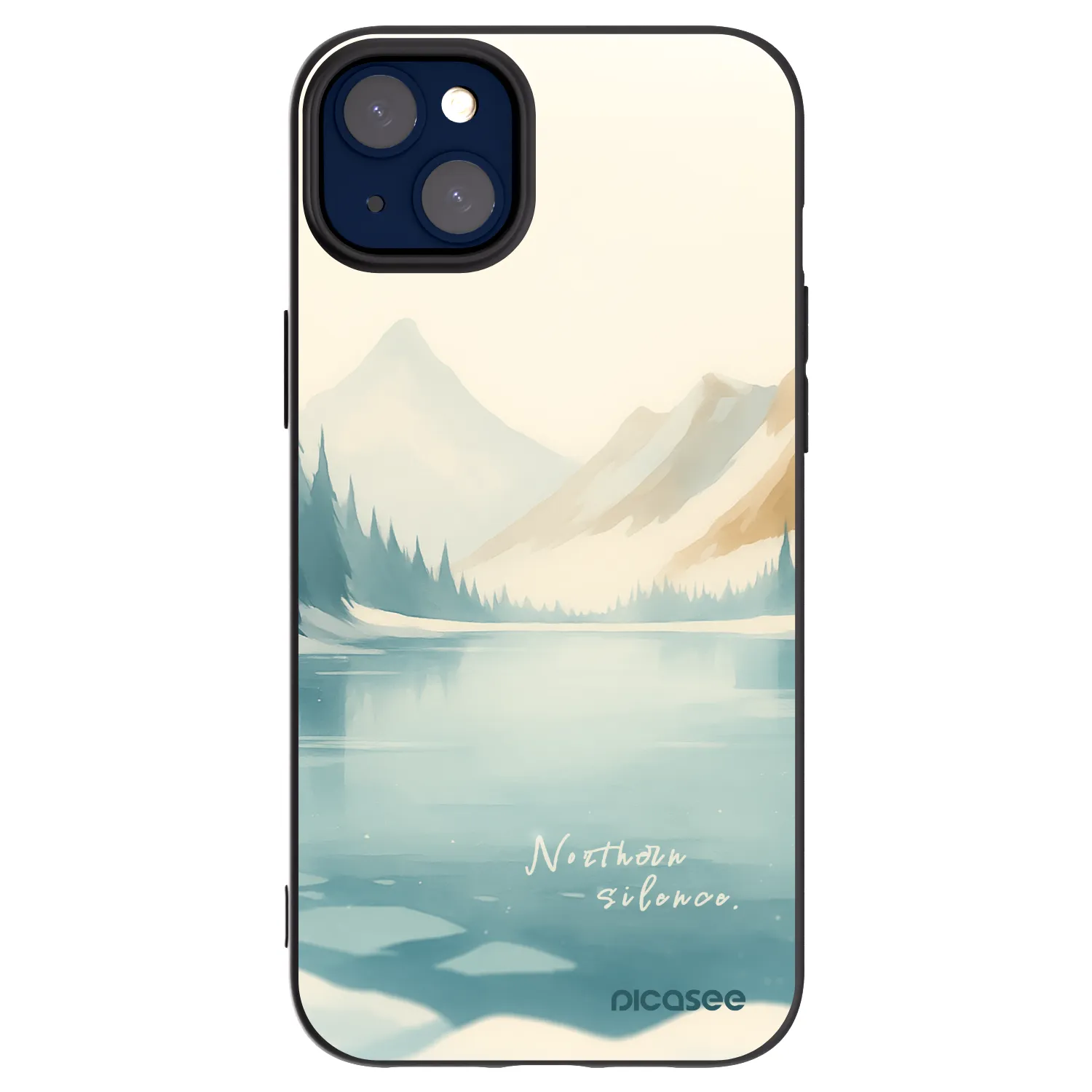 Picasee silikonový černý obal pro Apple iPhone 14 Plus - NOTHERN SILENCE