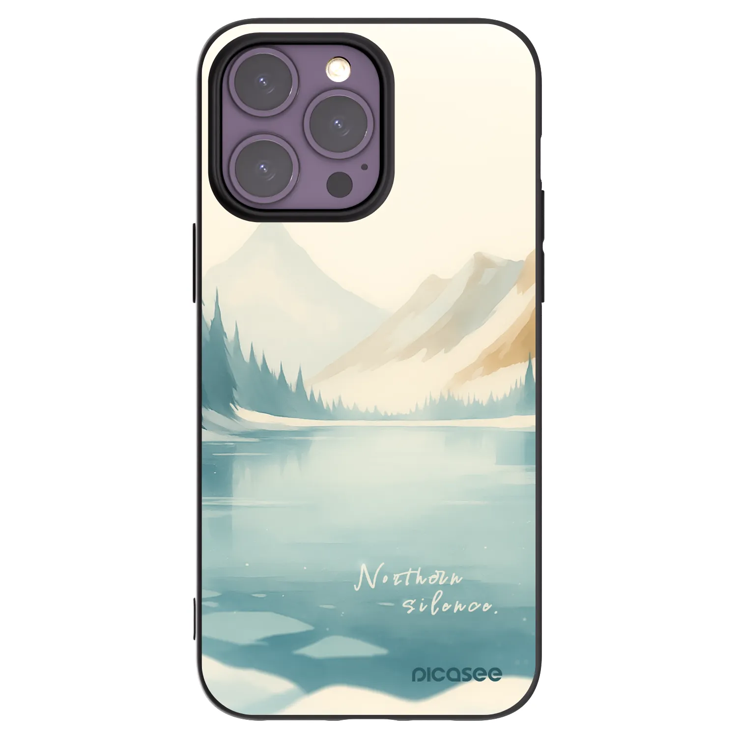 Picasee silikonový černý obal pro Apple iPhone 14 Pro Max - NOTHERN SILENCE