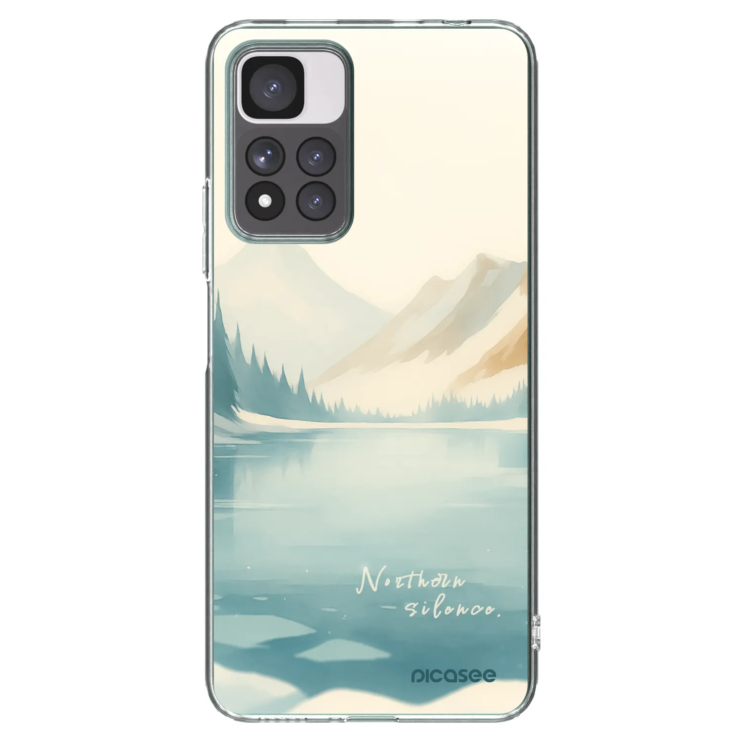 Picasee silikonový průhledný obal pro Xiaomi Redmi Note 11 Pro+ 5G - NOTHERN SILENCE