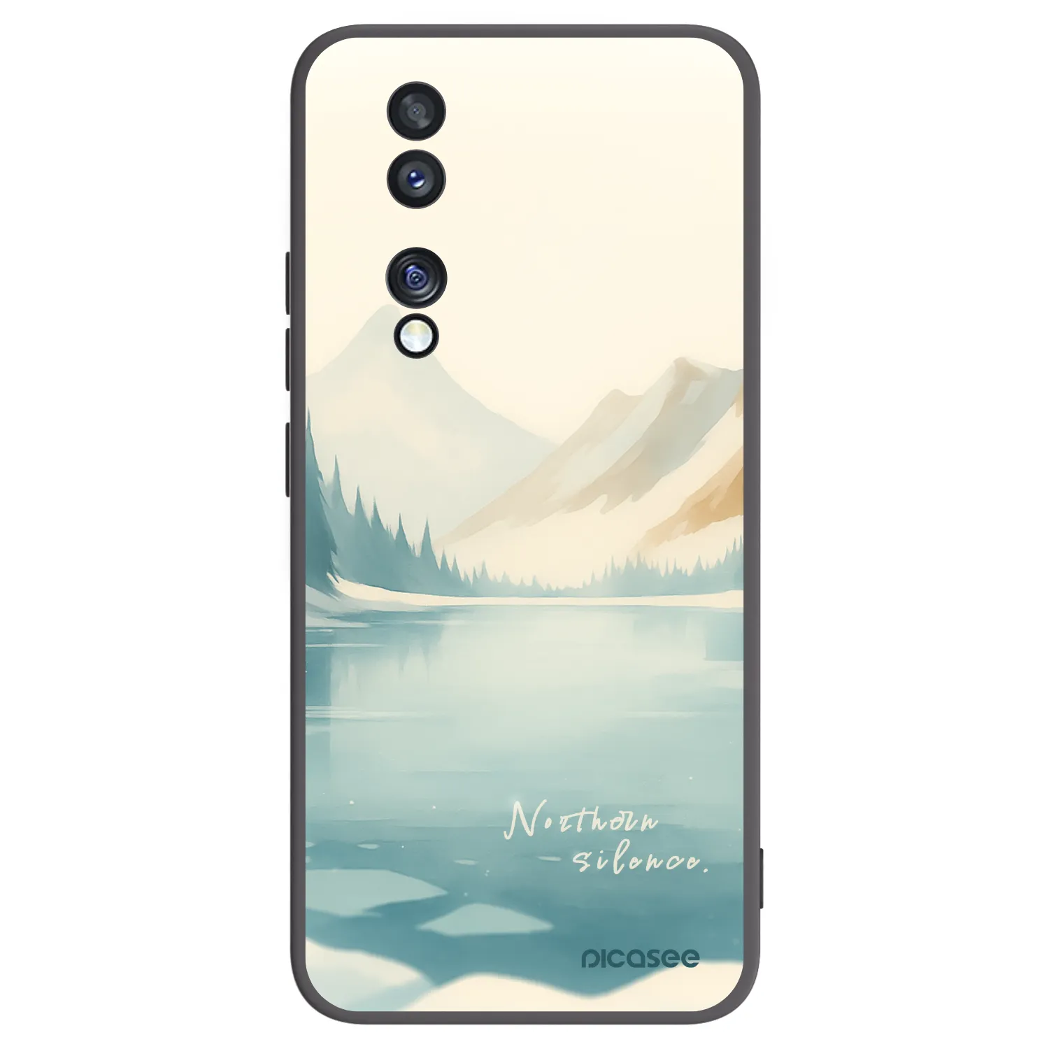 Picasee silikonový černý obal pro Honor 70 - NOTHERN SILENCE