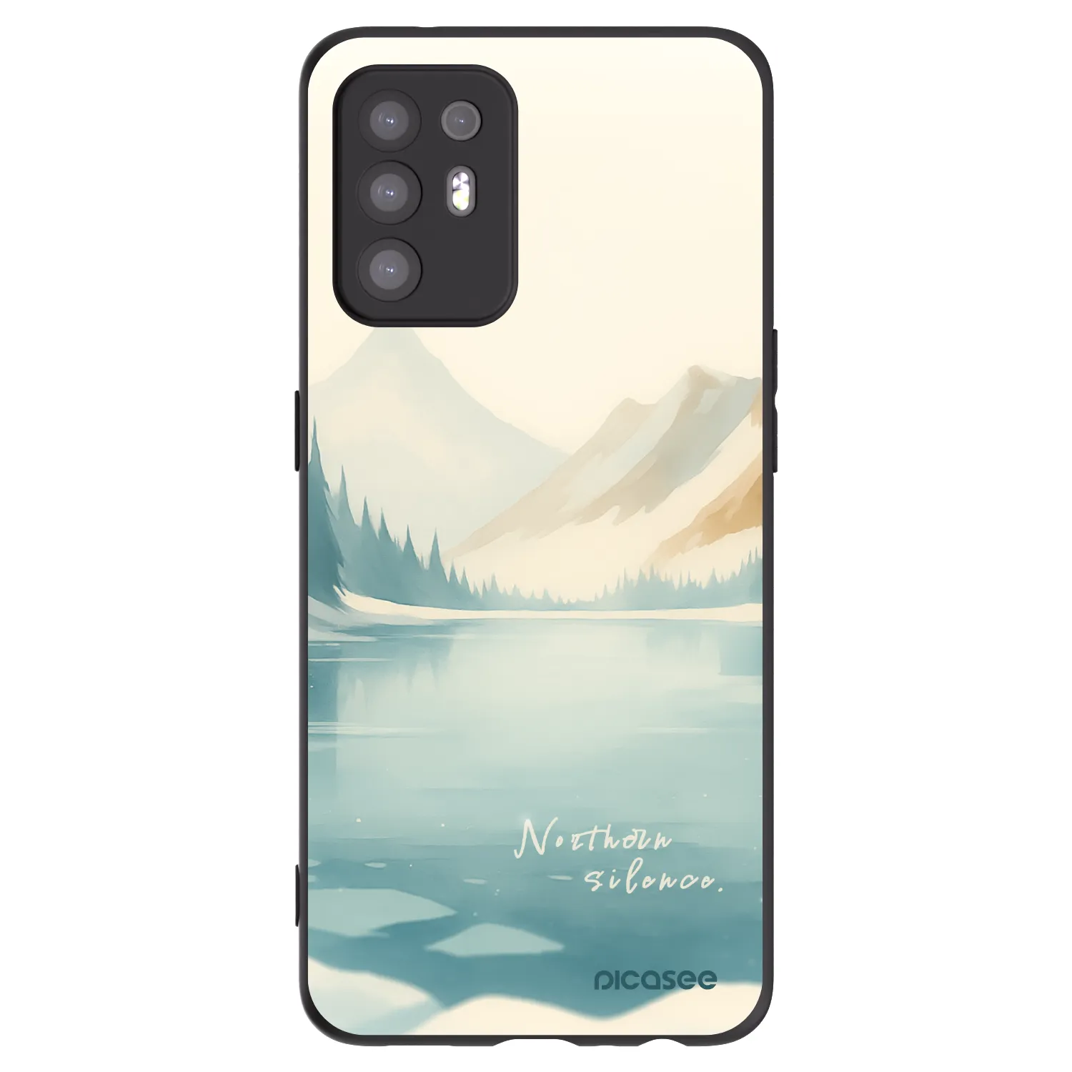 Picasee silikonový černý obal pro OPPO A94 5G - NOTHERN SILENCE
