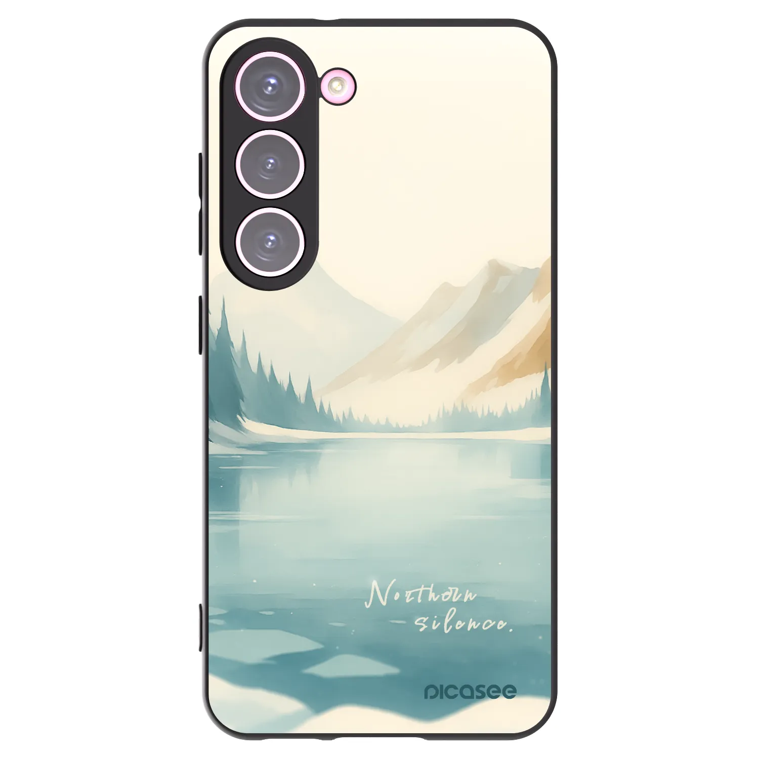 Picasee silikonový černý obal pro Samsung Galaxy S23 5G - NOTHERN SILENCE
