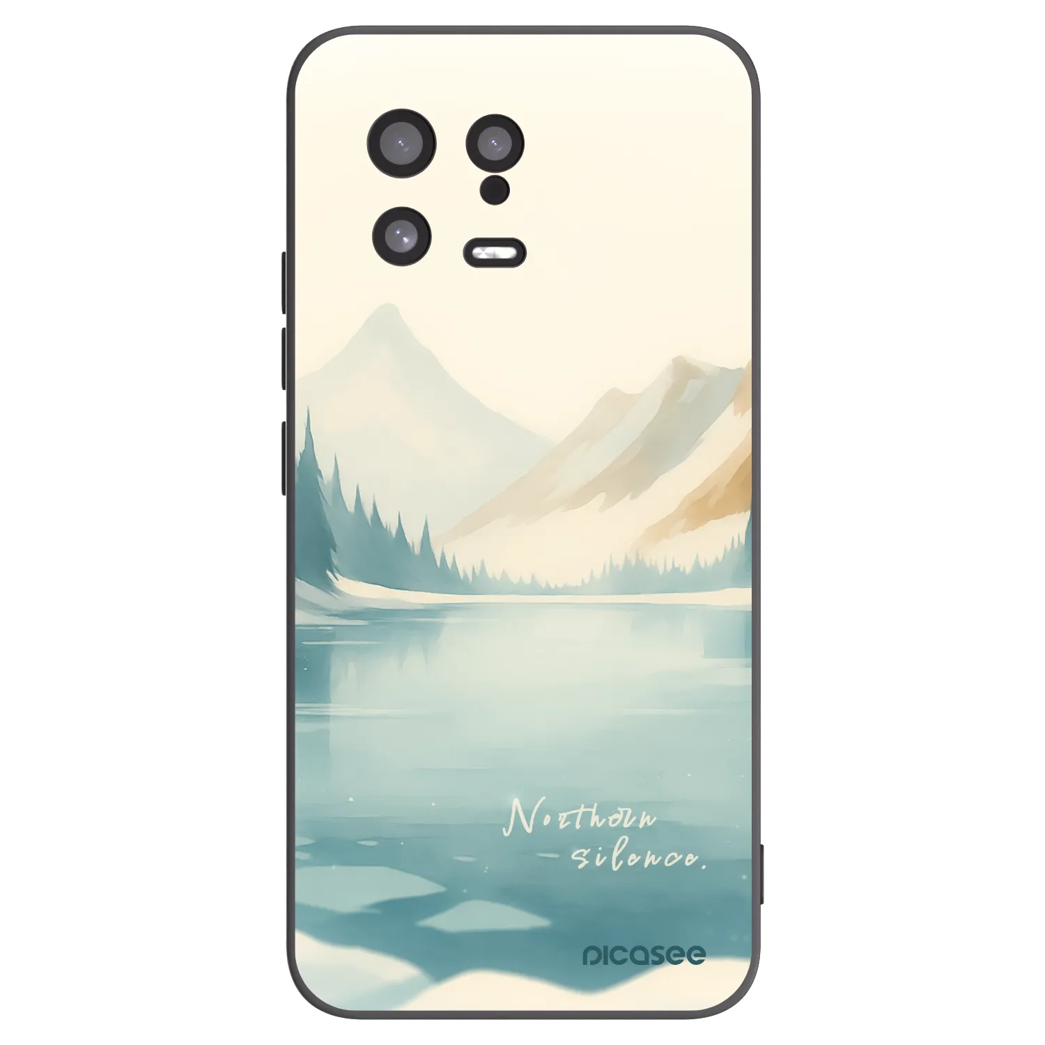 Picasee silikonový černý obal pro Xiaomi 13 - NOTHERN SILENCE