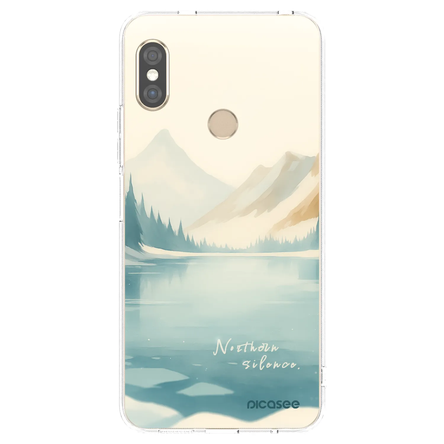 Picasee silikonový průhledný obal pro Xiaomi Redmi Note 5 Global - NOTHERN SILENCE