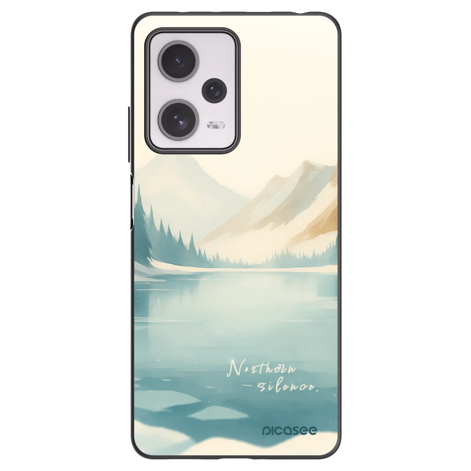 Picasee silikonový černý obal pro Xiaomi Redmi Note 12 Pro+ 5G - NOTHERN SILENCE