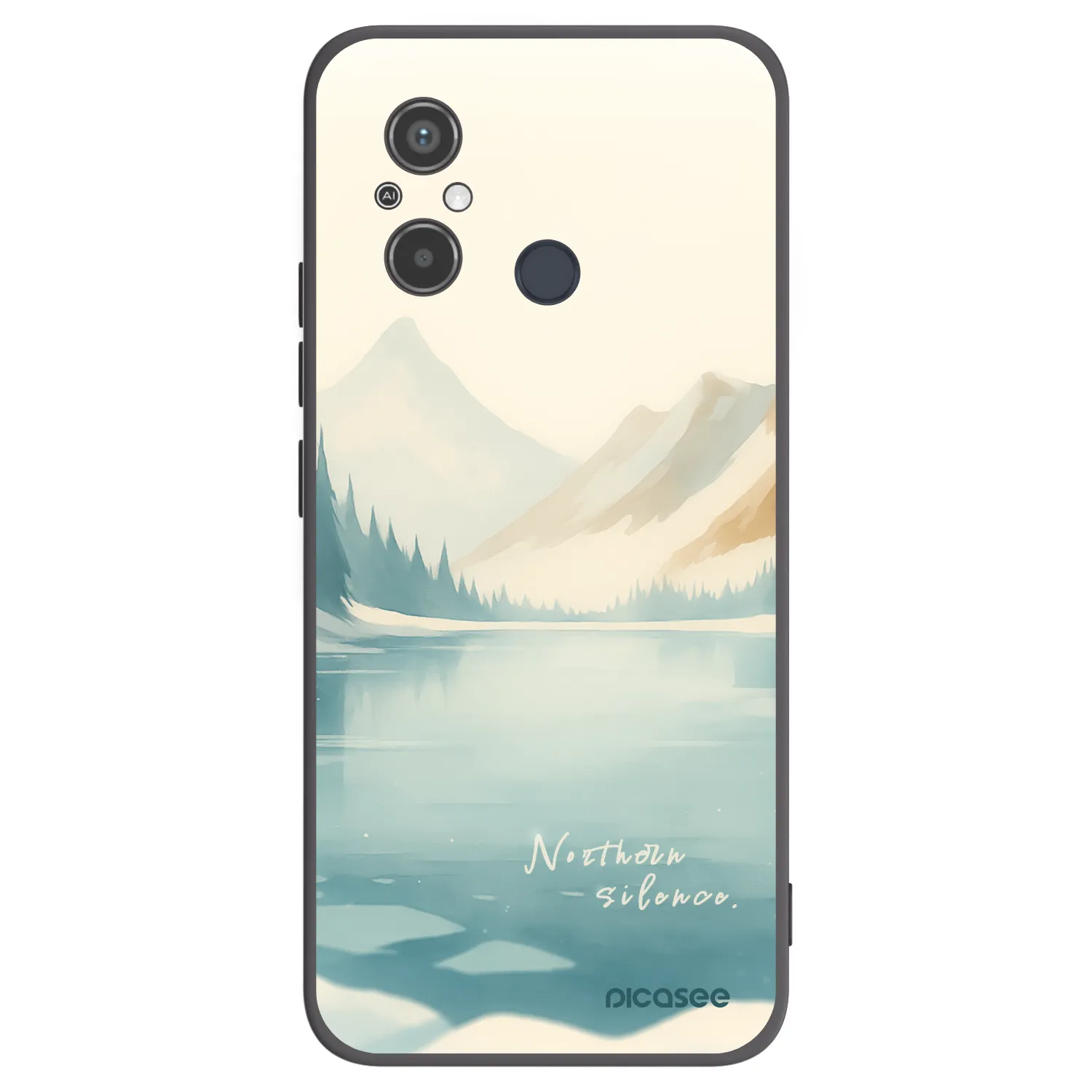 Picasee silikonový černý obal pro Xiaomi Redmi 12C - NOTHERN SILENCE