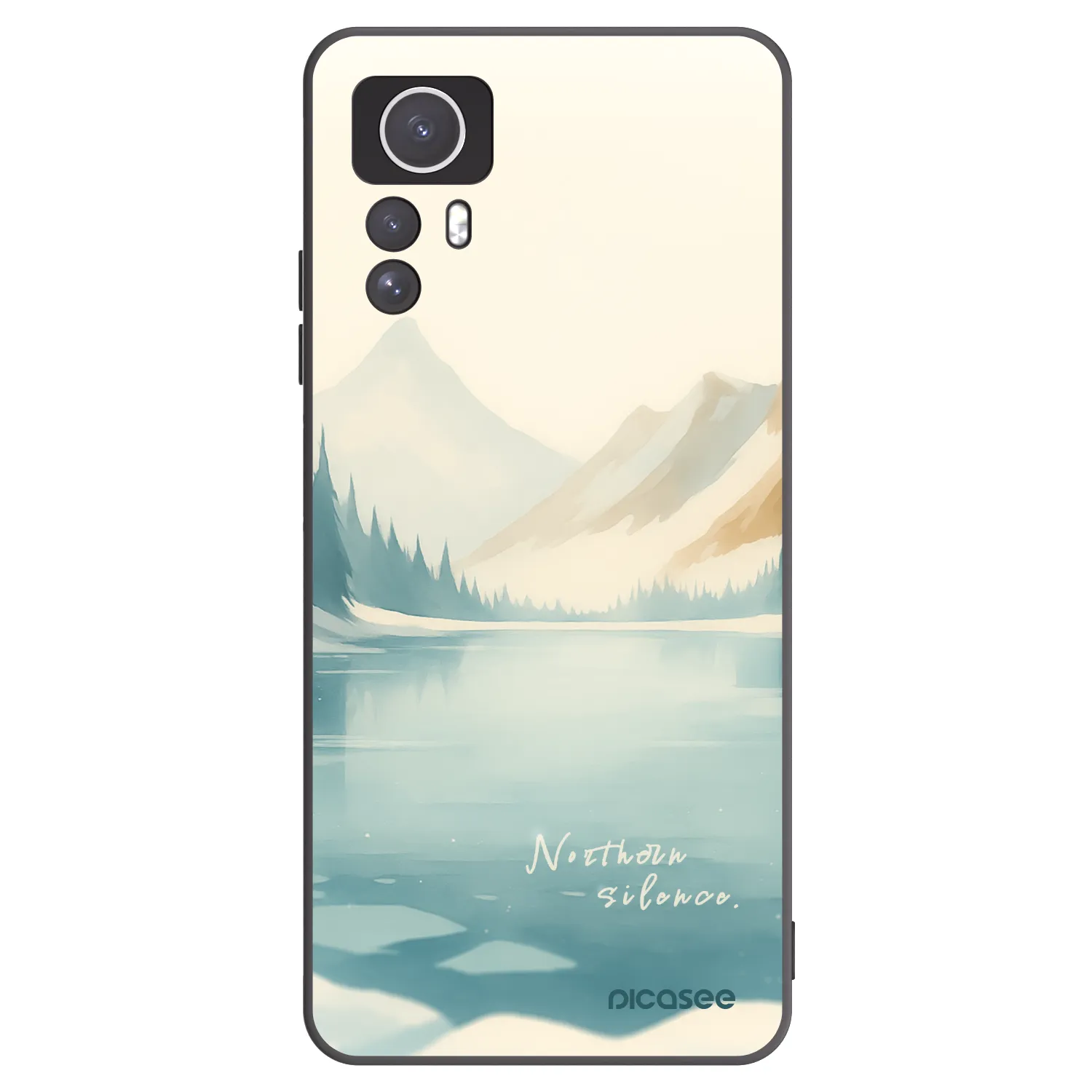 Picasee silikonový černý obal pro Xiaomi Redmi Note 12S - NOTHERN SILENCE
