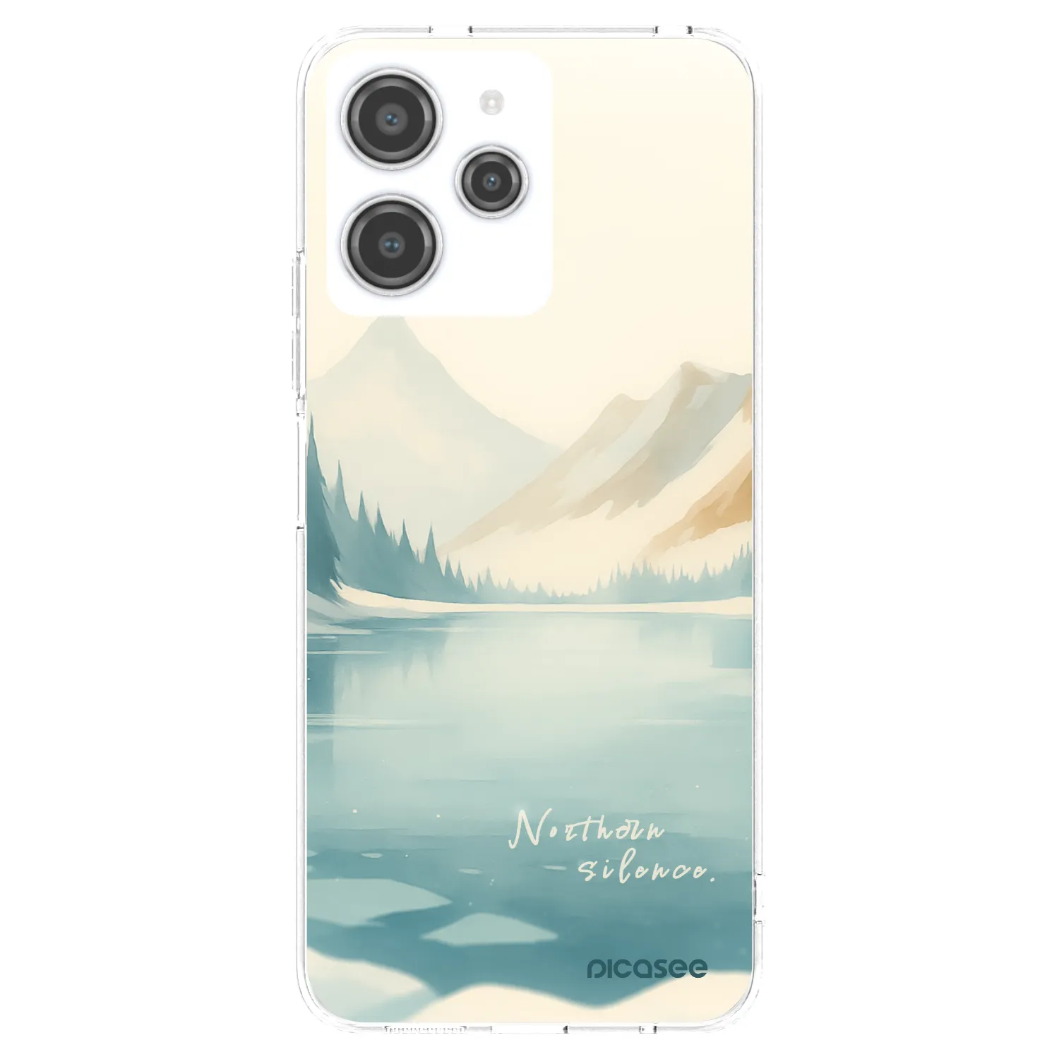 Picasee silikonový průhledný obal pro Xiaomi Redmi 12 4G - NOTHERN SILENCE