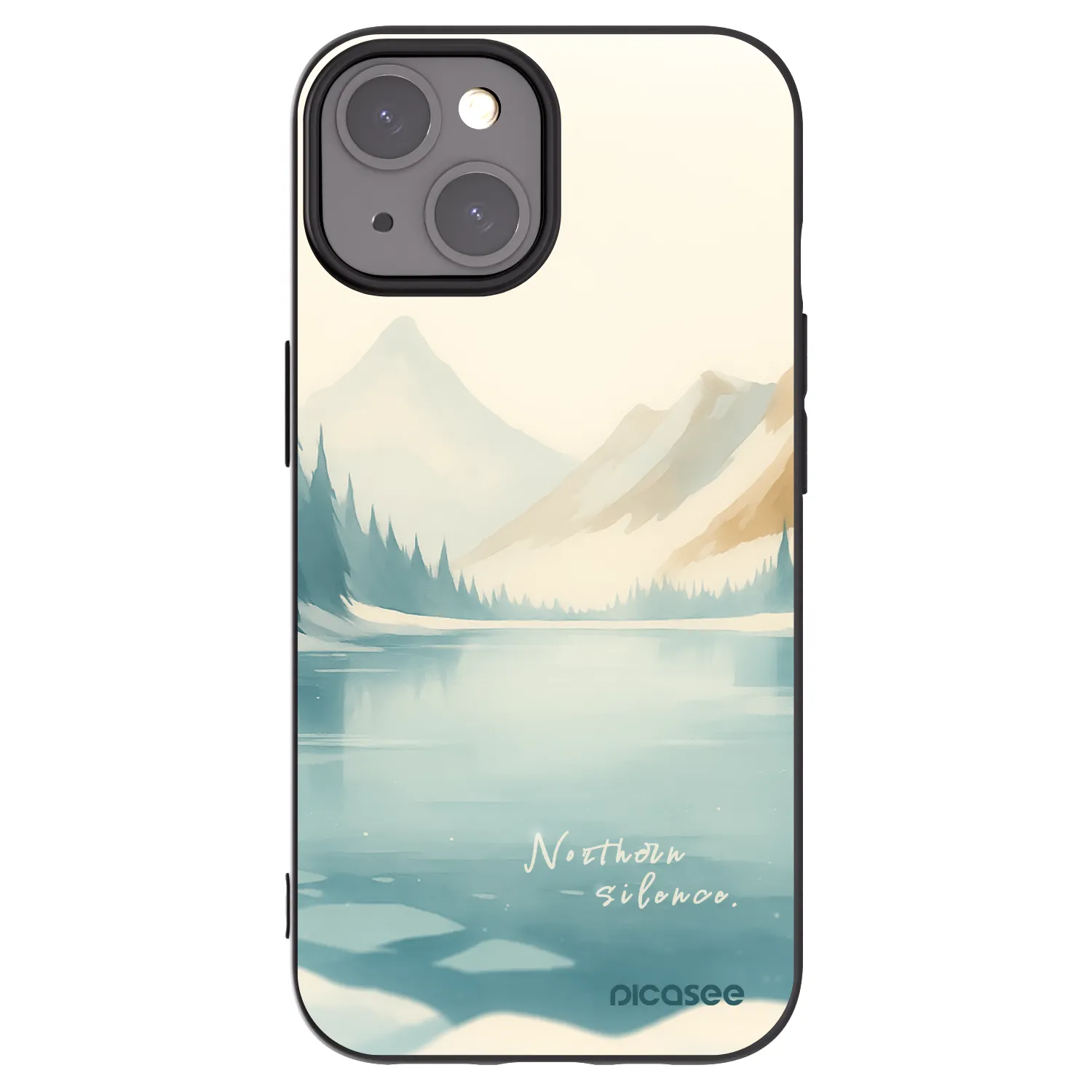 Picasee silikonový černý obal pro Apple iPhone 15 - NOTHERN SILENCE