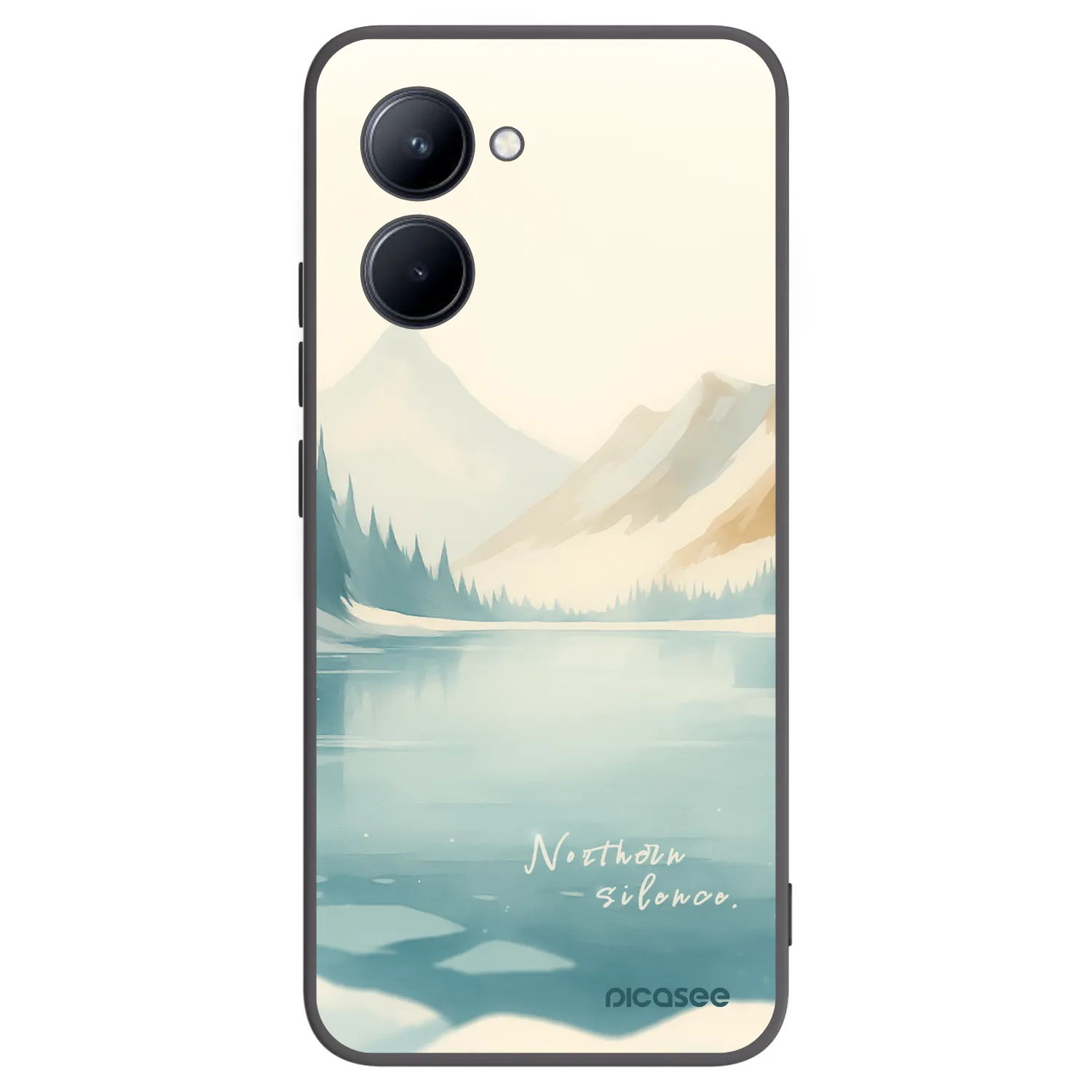 Picasee silikonový černý obal pro Realme C33 (2023) - NOTHERN SILENCE