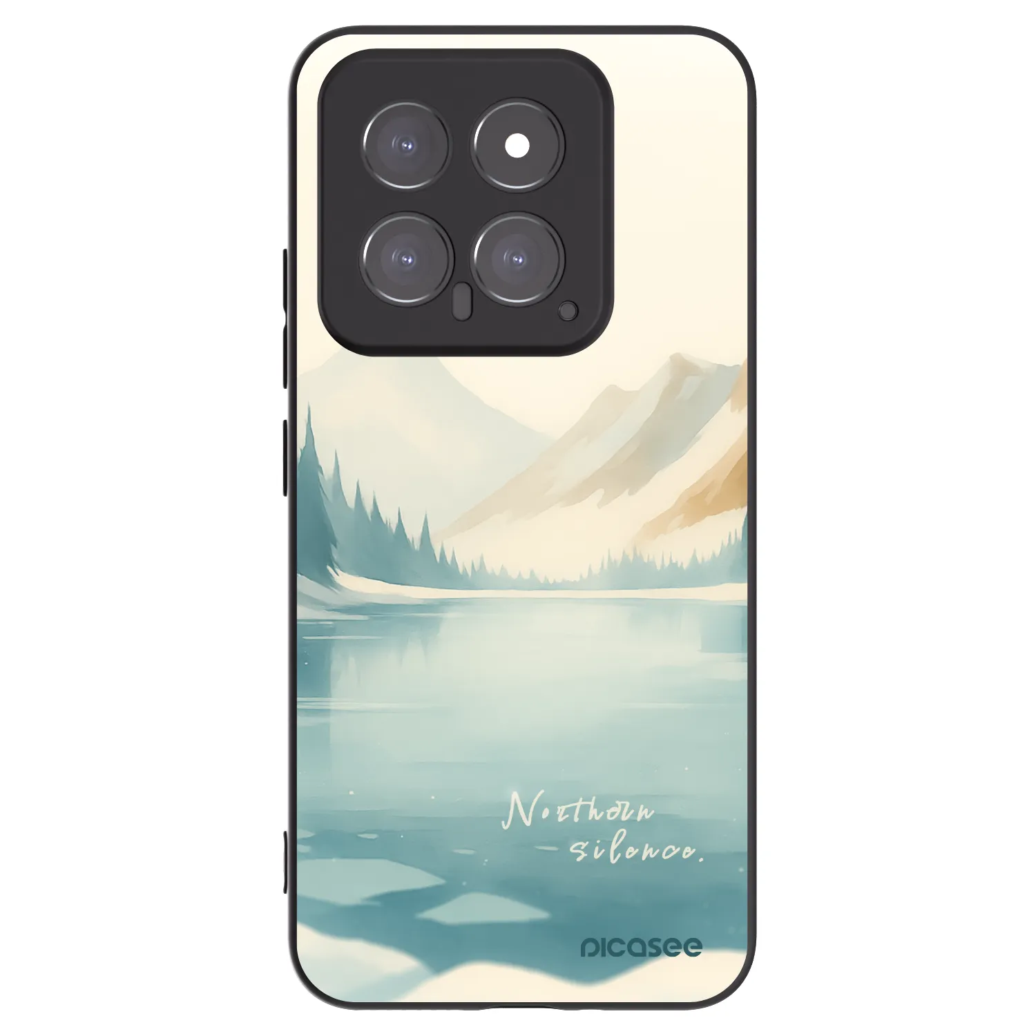 Picasee silikonový černý obal pro Xiaomi 14 - NOTHERN SILENCE