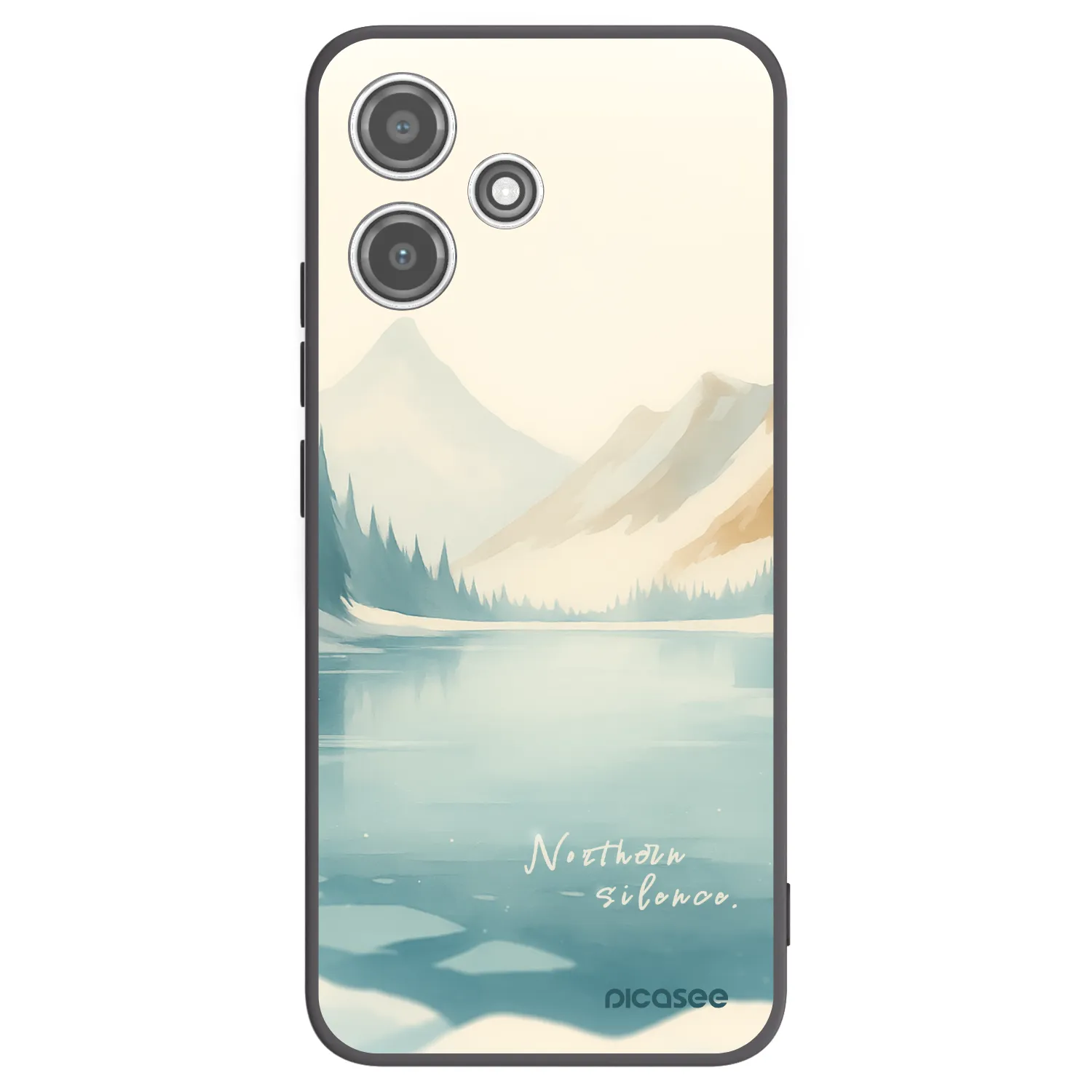 Picasee silikonový černý obal pro Xiaomi Redmi 12 5G - NOTHERN SILENCE