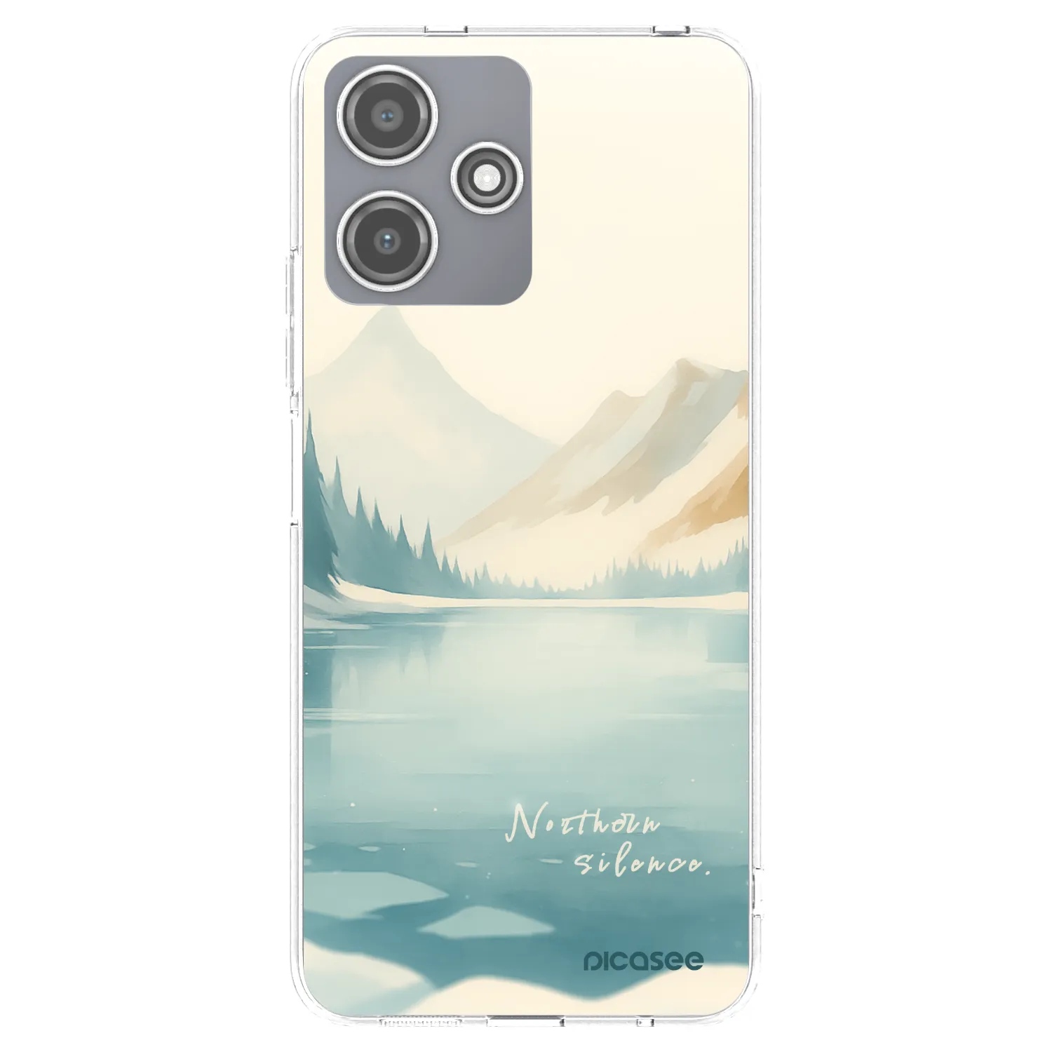Picasee silikonový průhledný obal pro Xiaomi Redmi 12 5G - NOTHERN SILENCE
