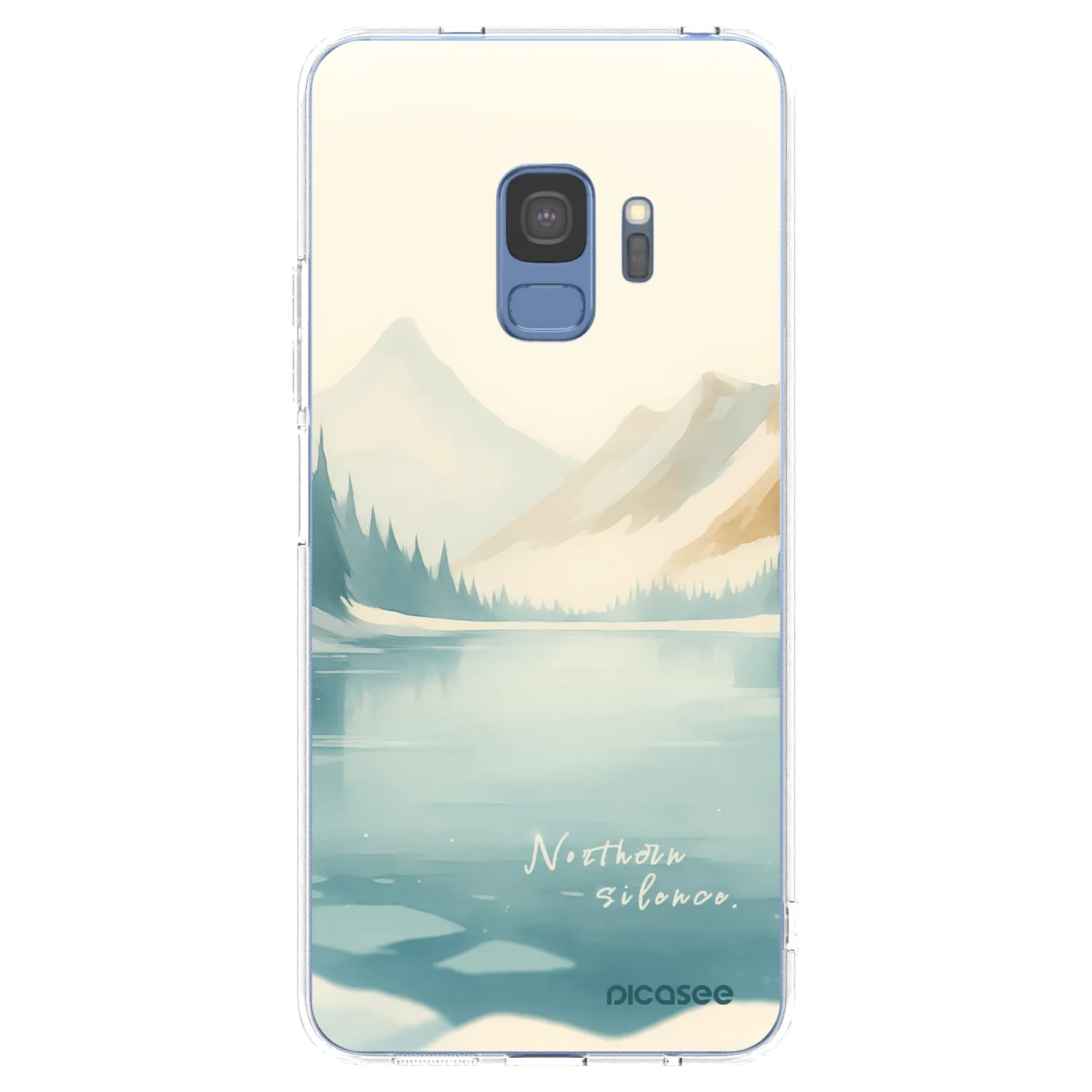 Picasee silikonový průhledný obal pro Samsung Galaxy S9 G960F - NOTHERN SILENCE