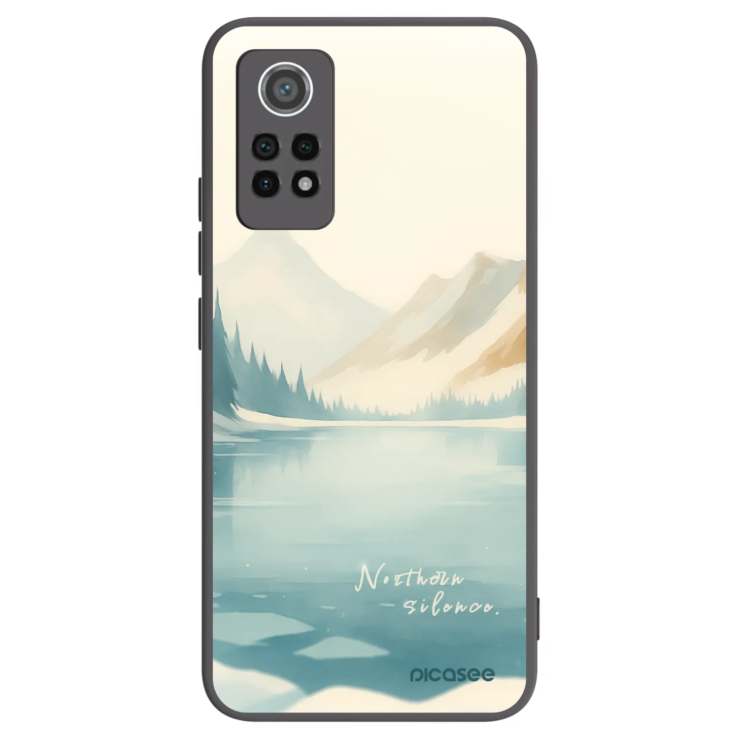 Picasee silikonový černý obal pro Xiaomi Redmi Note 12 Pro 4G - NOTHERN SILENCE