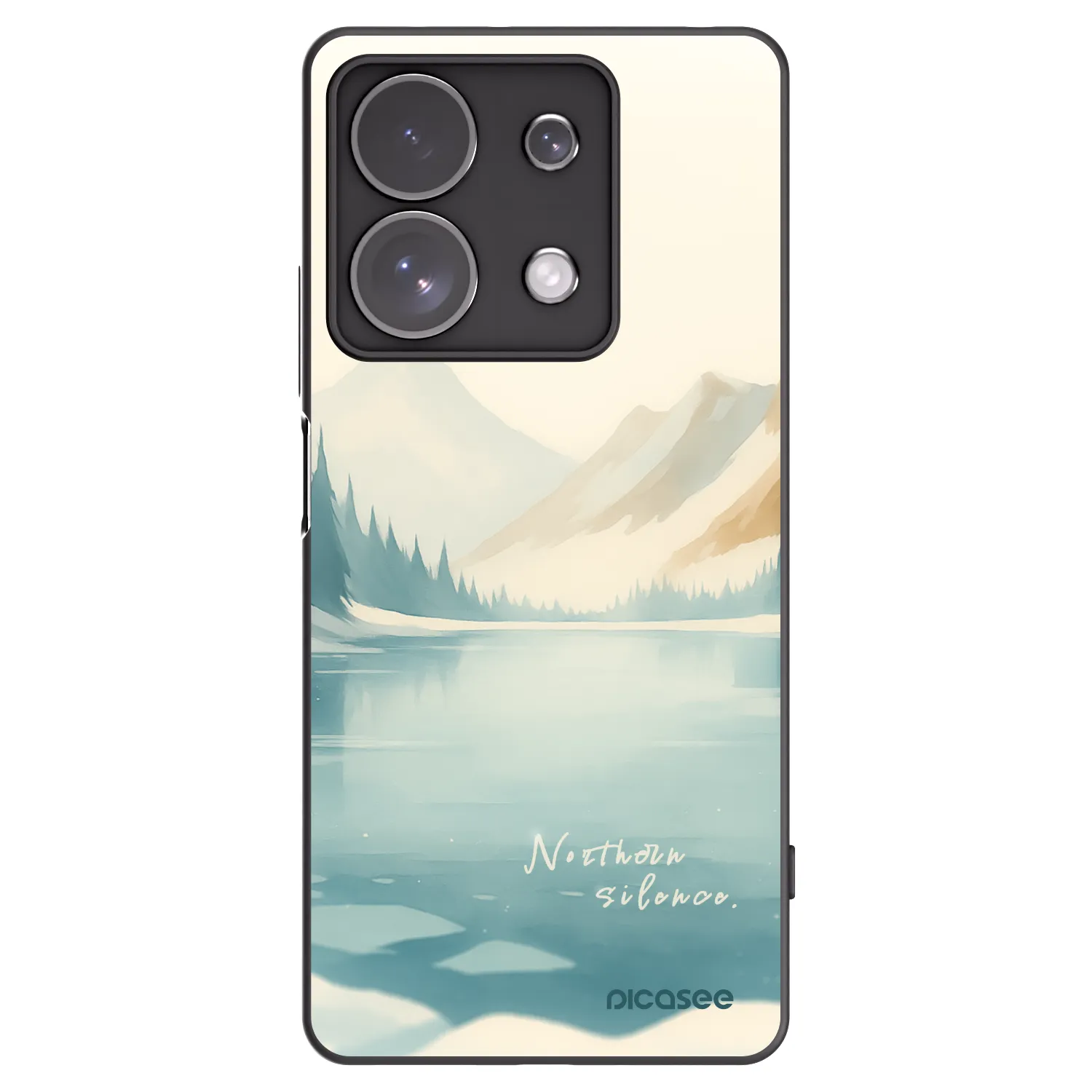 Picasee silikonový černý obal pro Xiaomi Redmi Note 13 Pro 4G - NOTHERN SILENCE
