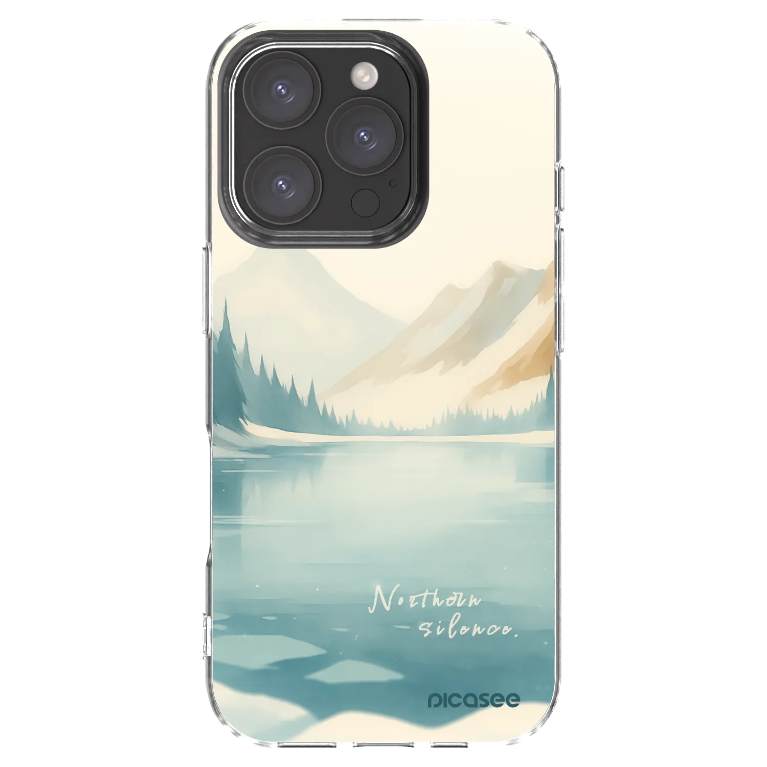 Picasee silikonový průhledný obal pro Apple iPhone 16 Pro - NOTHERN SILENCE