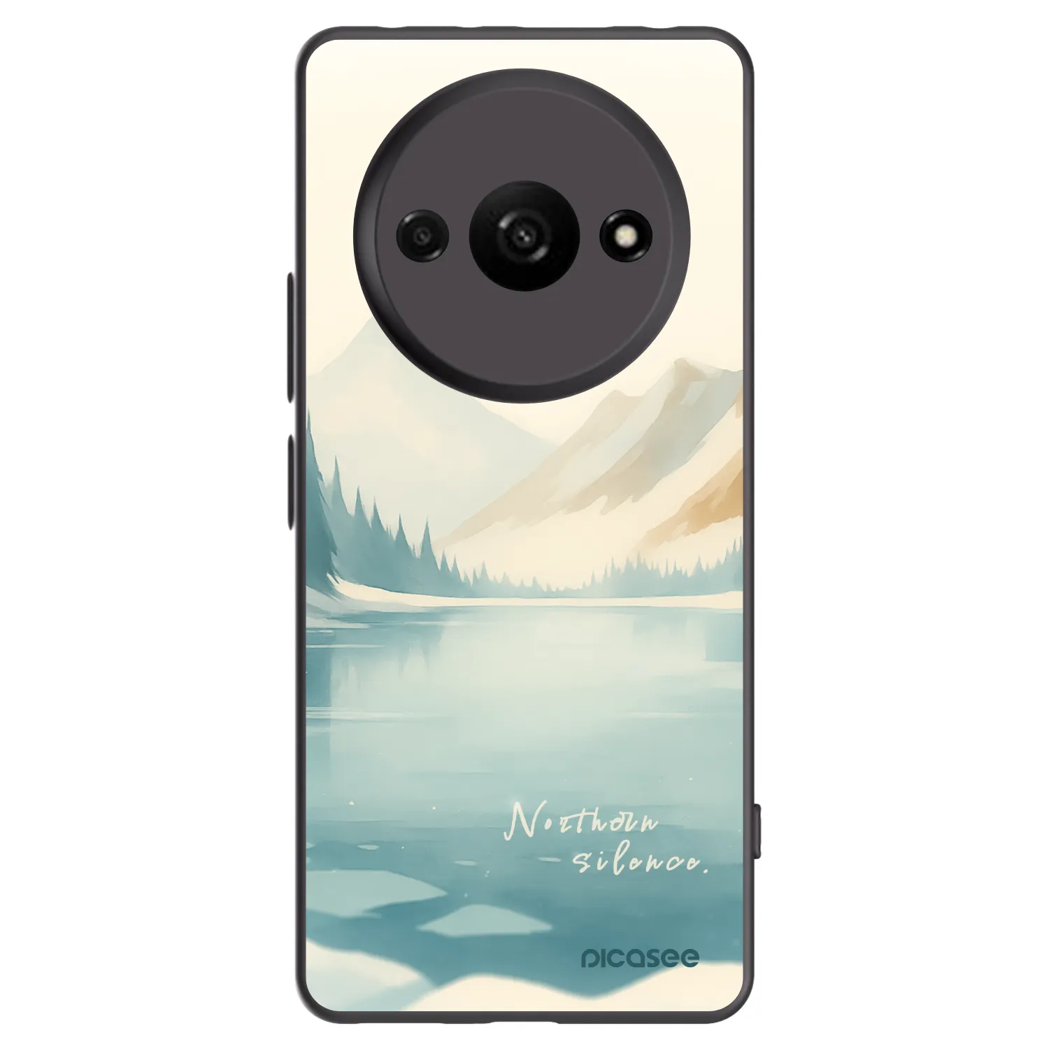 Picasee silikonový černý obal pro Xiaomi Redmi A3 - NOTHERN SILENCE