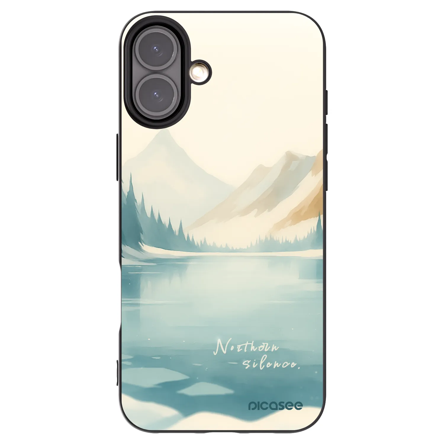 Picasee silikonový černý obal pro Apple iPhone 16 Plus - NOTHERN SILENCE