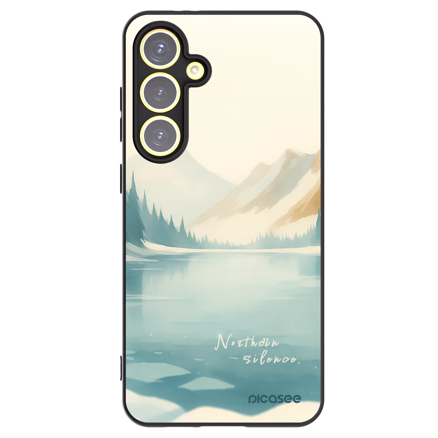 Picasee silikonový černý obal pro Samsung Galaxy S24 FE S721B - NOTHERN SILENCE