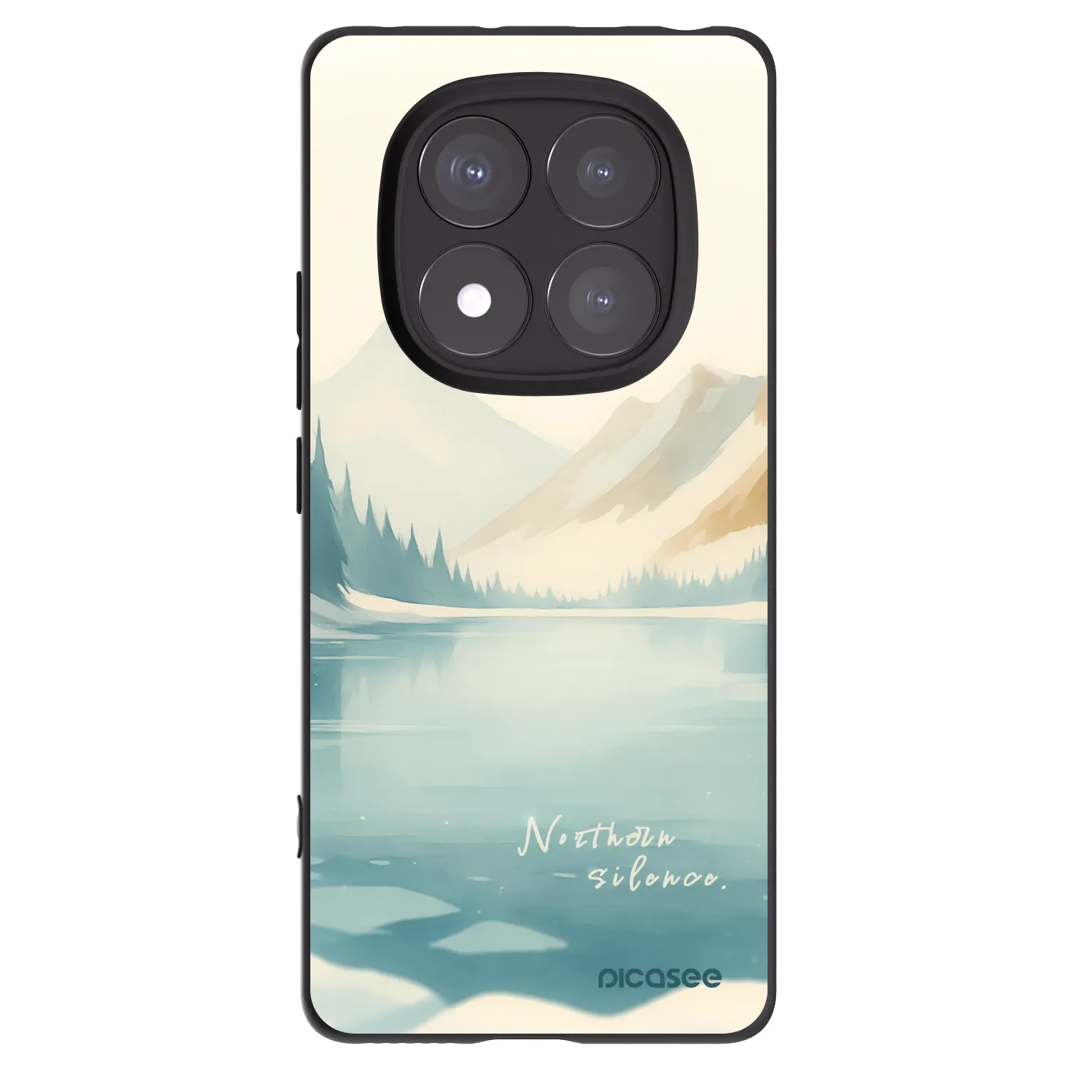 Picasee silikonový černý obal pro Xiaomi Redmi Note 14 Pro 5G - NOTHERN SILENCE