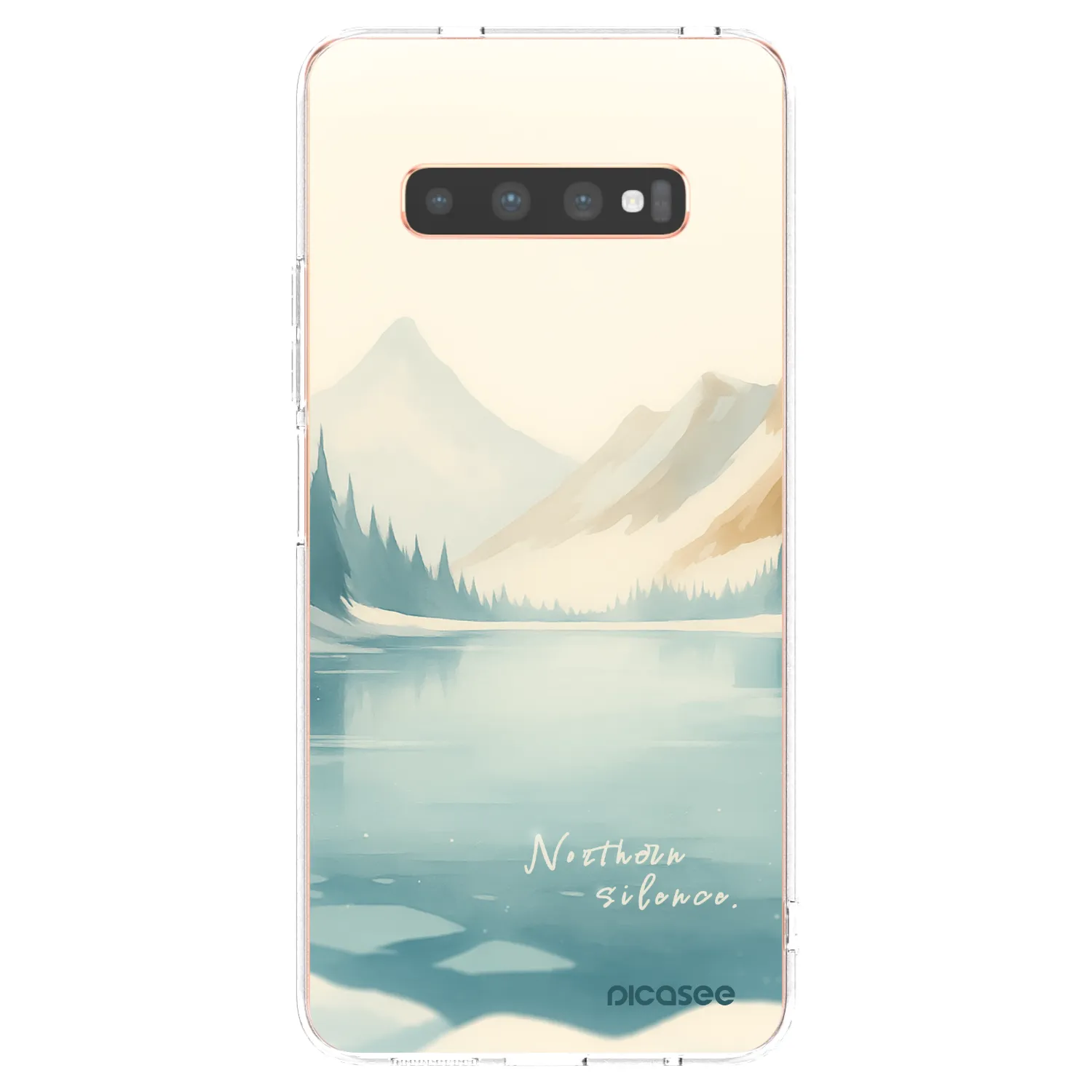 Picasee silikonový průhledný obal pro Samsung Galaxy S10 Plus G975 - NOTHERN SILENCE