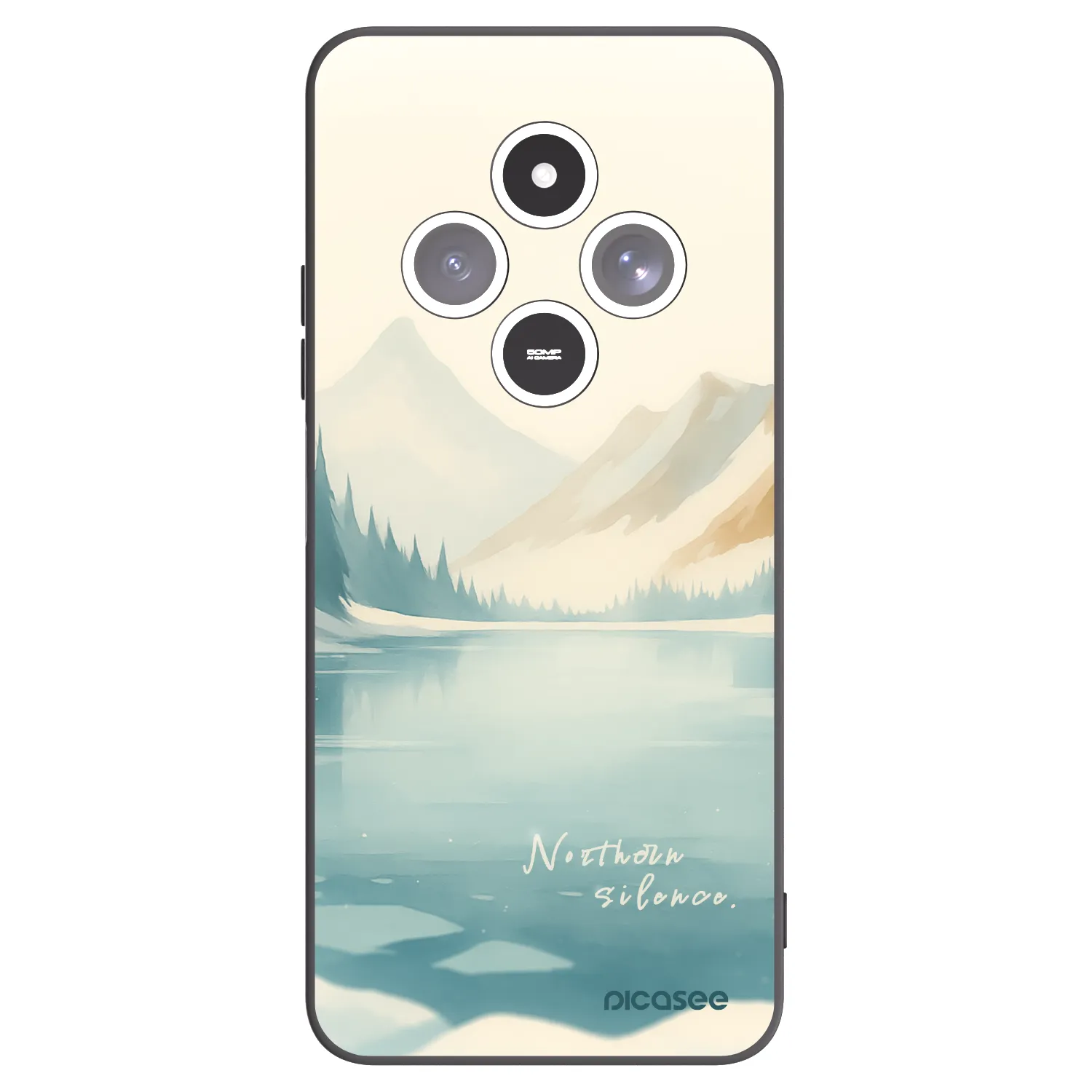 Picasee silikonový černý obal pro Xiaomi Redmi 14C - NOTHERN SILENCE
