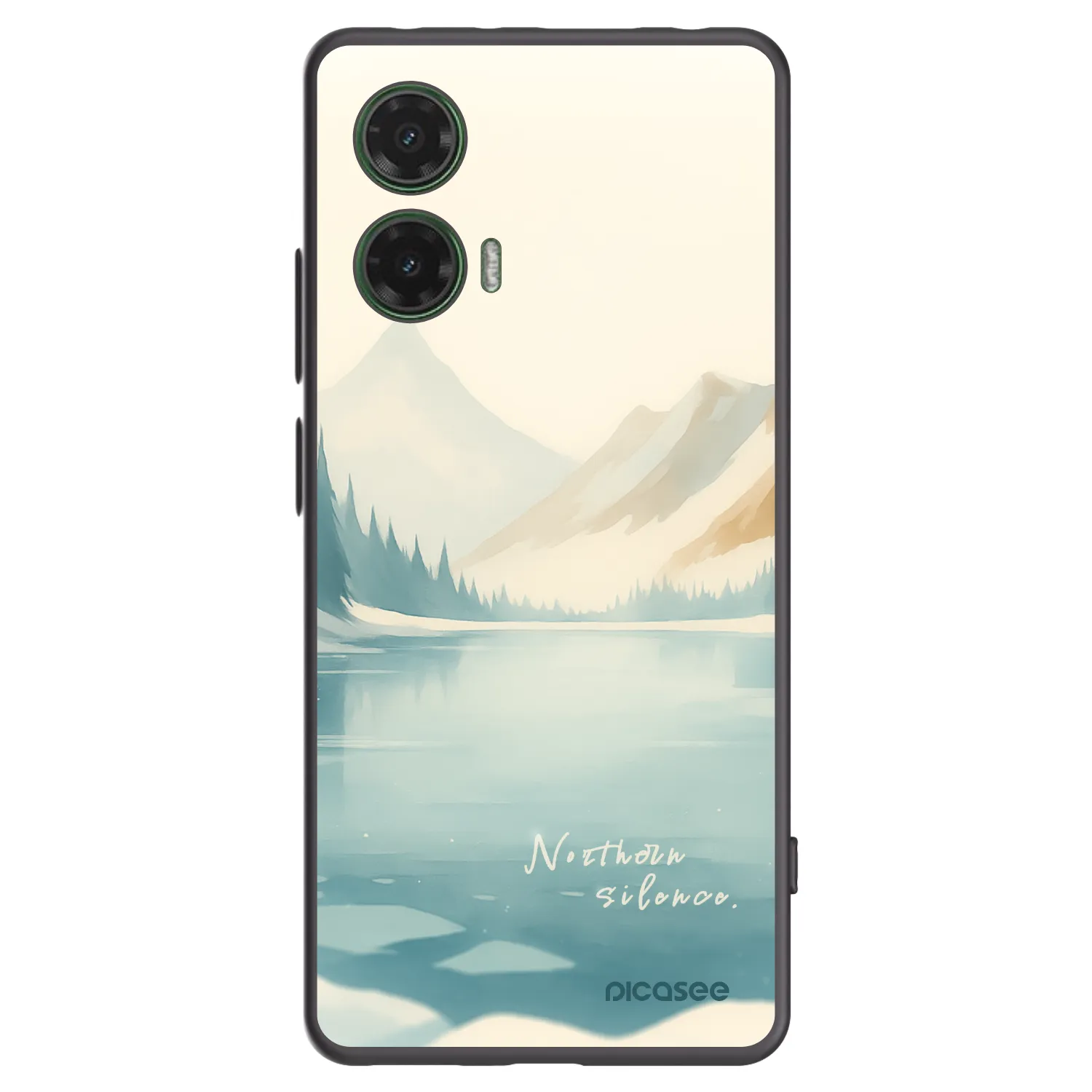 Picasee silikonový černý obal pro Motorola Moto G35 5G - NOTHERN SILENCE