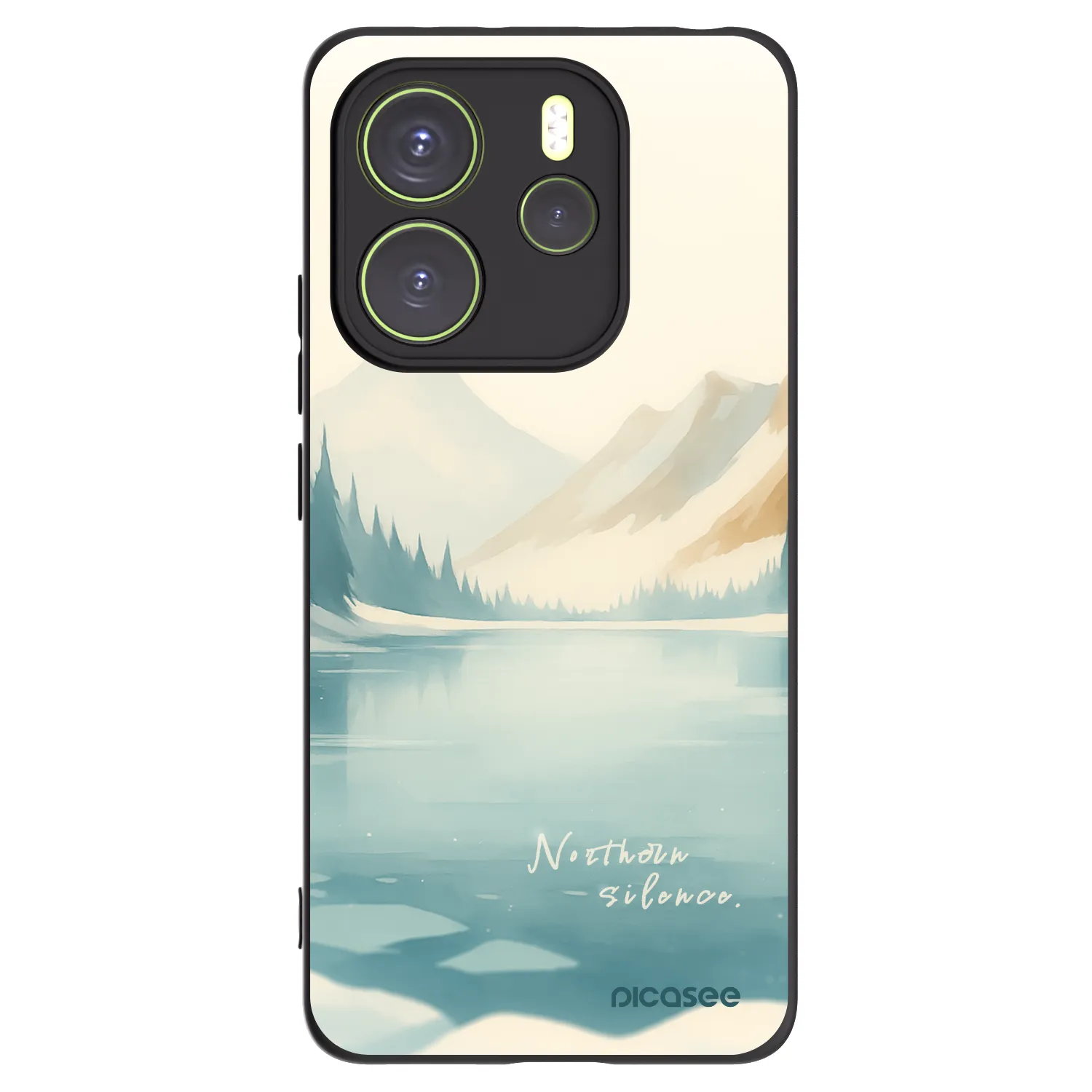 Picasee silikonový černý obal pro Xiaomi Redmi Note 14 4G - NOTHERN SILENCE