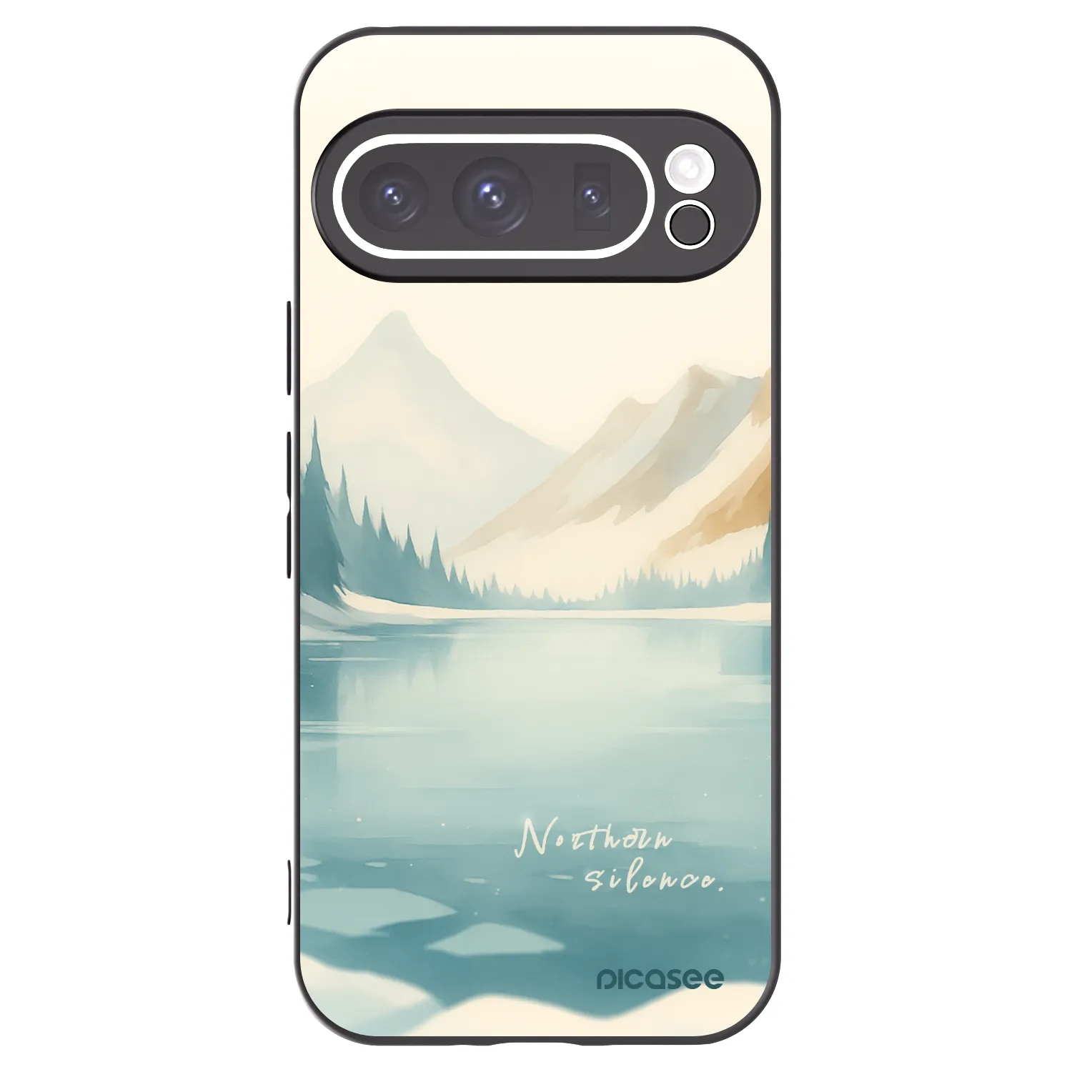 Picasee silikonový černý obal pro Google Pixel 9 Pro - NOTHERN SILENCE