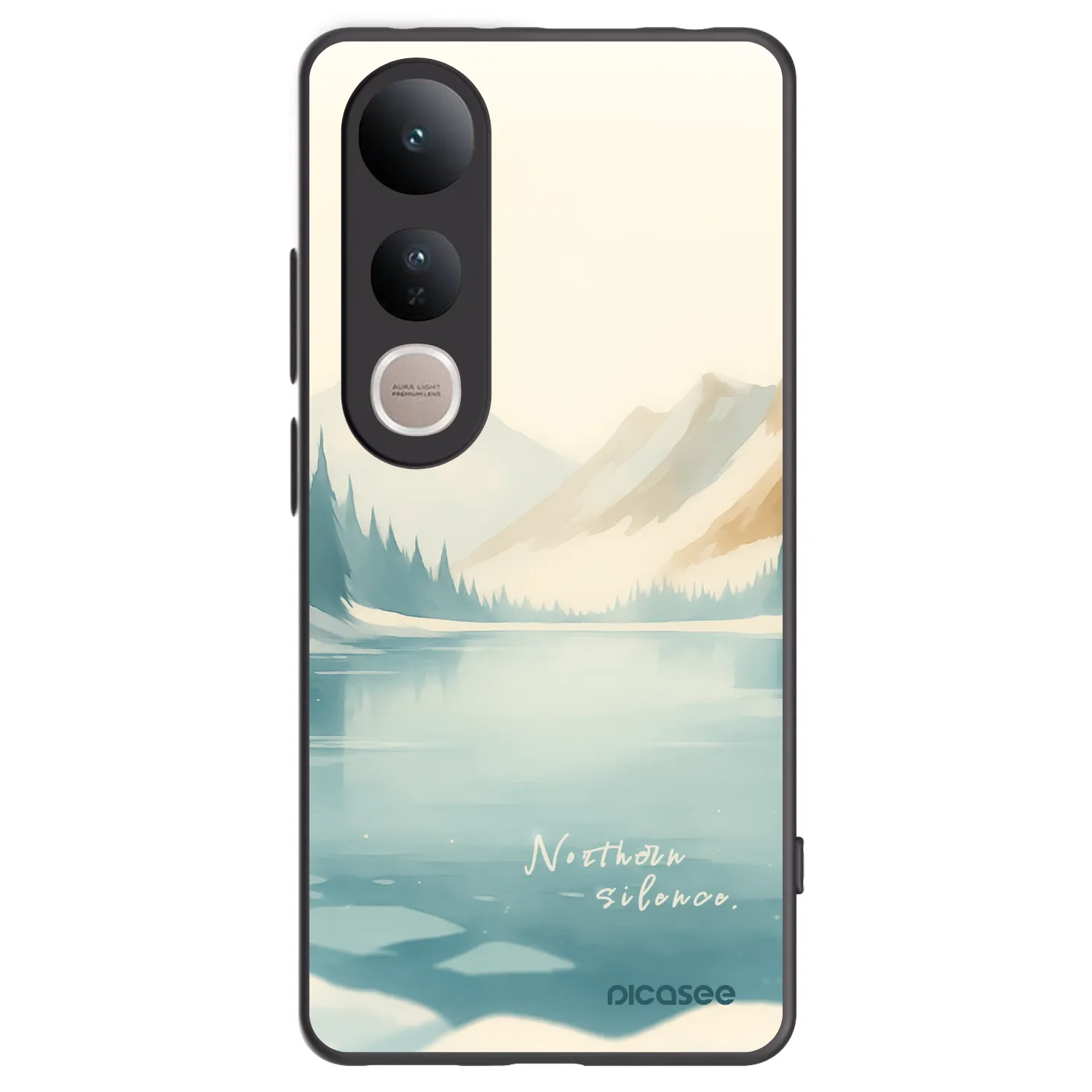 Picasee silikonový černý obal pro Vivo V50 Lite 5G - NOTHERN SILENCE