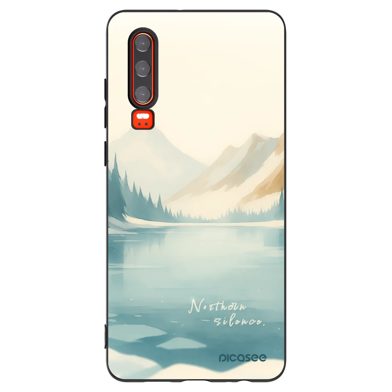 Picasee silikonový černý obal pro Huawei P30 - NOTHERN SILENCE