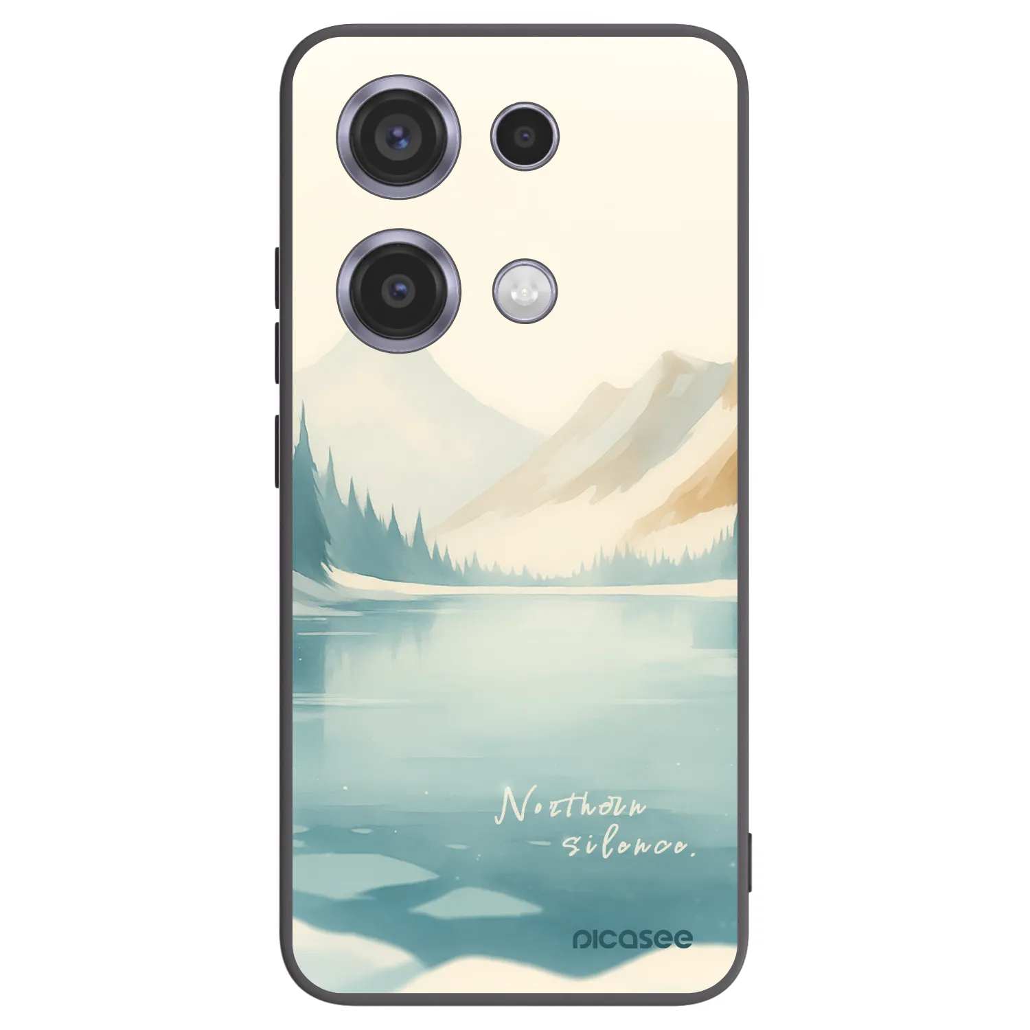 Picasee silikonový černý obal pro Xiaomi Redmi Note 14S - NOTHERN SILENCE